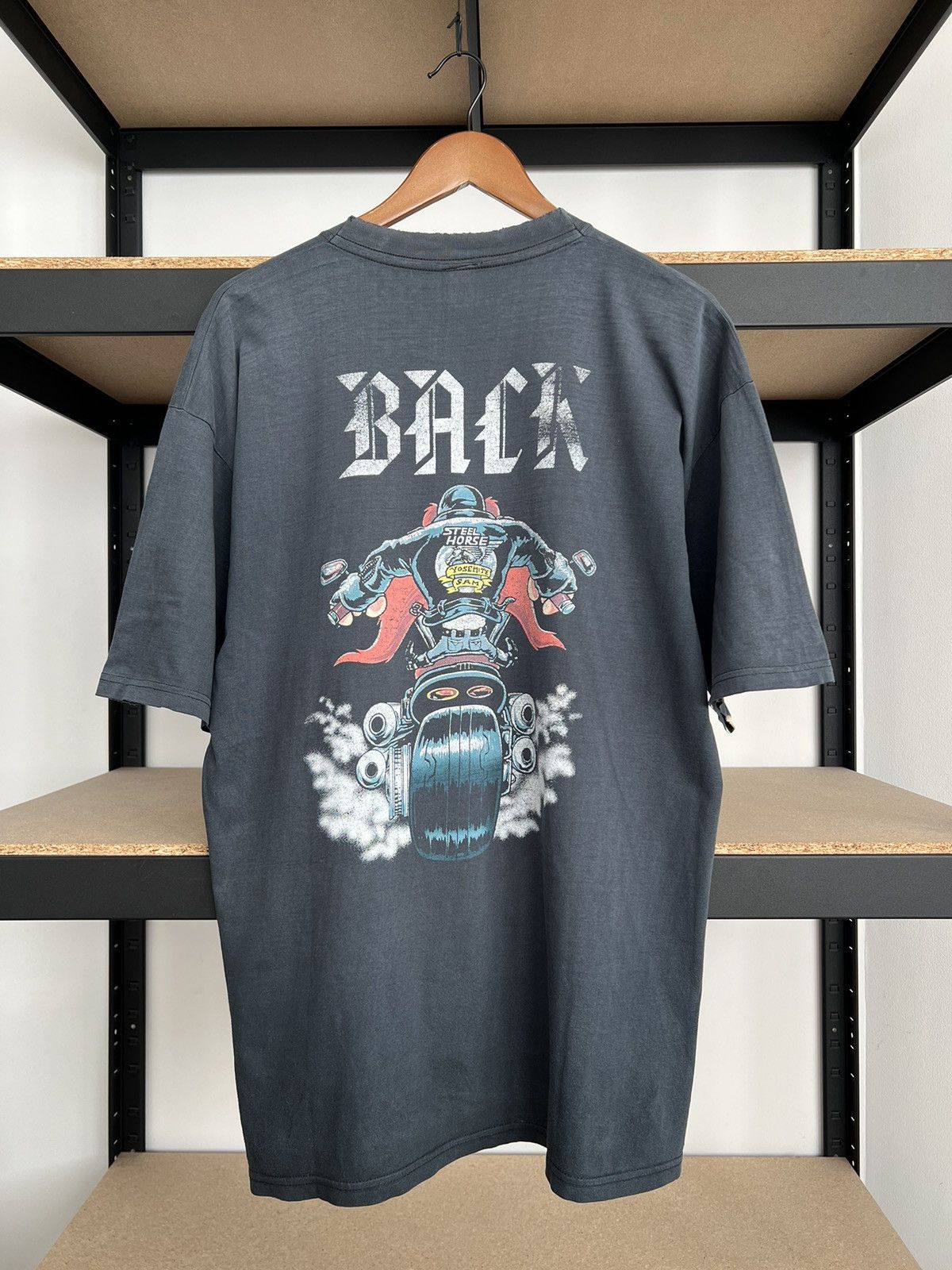 Warner Bros Vintage 1999 Yosemite Sam Biker Looney Tunes Cartoon Tshirt Size US XL / EU 56 / 4 - 2 Thumbnail