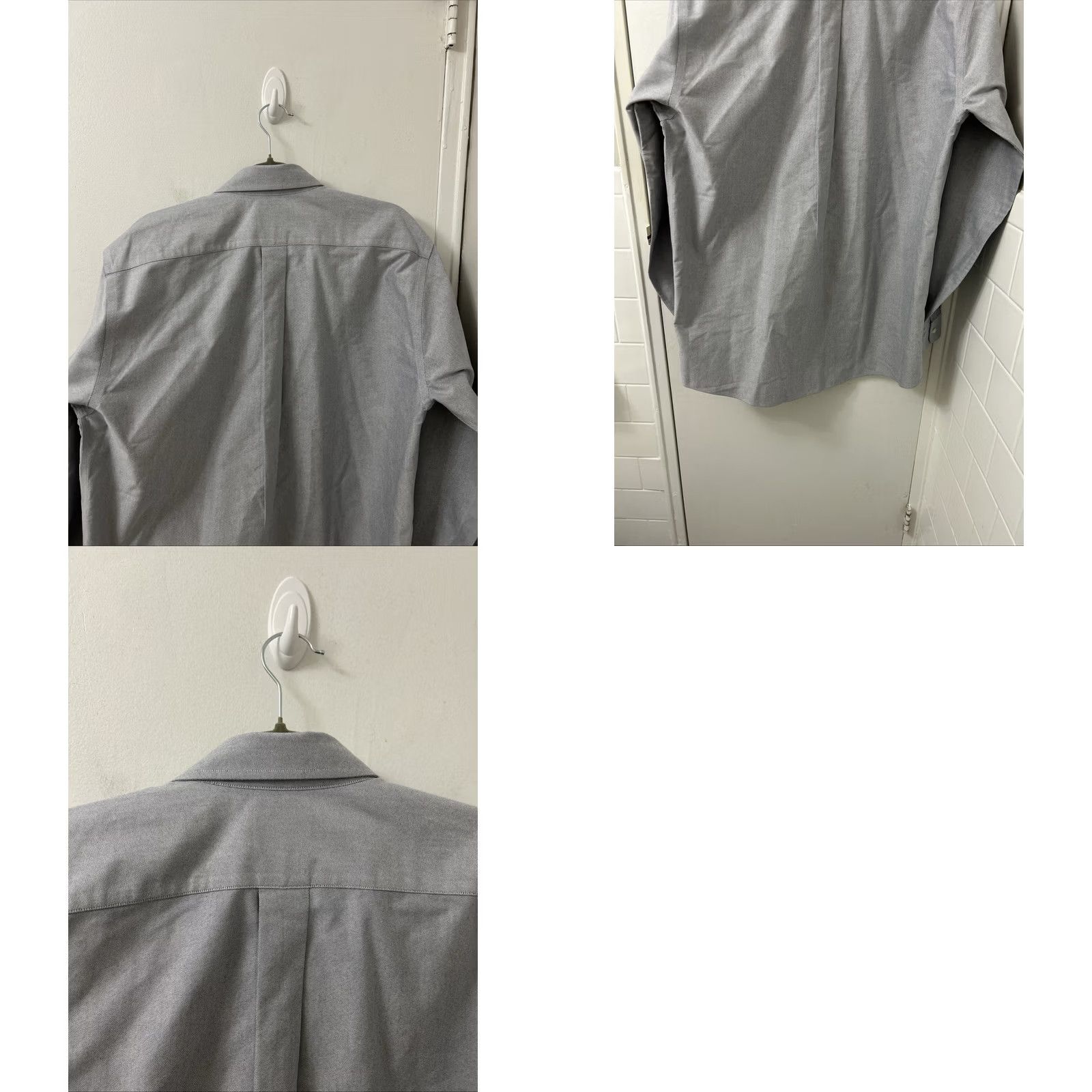 CLOT LL Bean Oxford Cloth Shirt Mens 16 36 Gray Button Down Traditional Fit Dress Shirt 209410 Size US L / EU 52-54 / 3 - 8 Thumbnail
