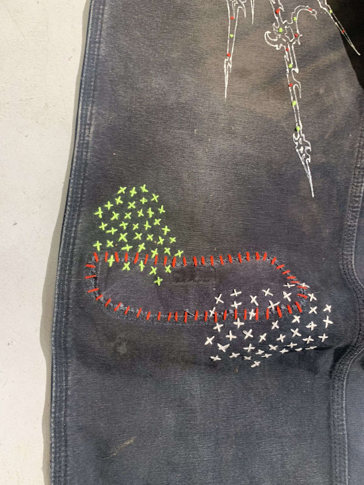 Carhartt Vintage Carhartt shashiko art work carpenter denim Size US 32 / EU 48 - 4 Thumbnail