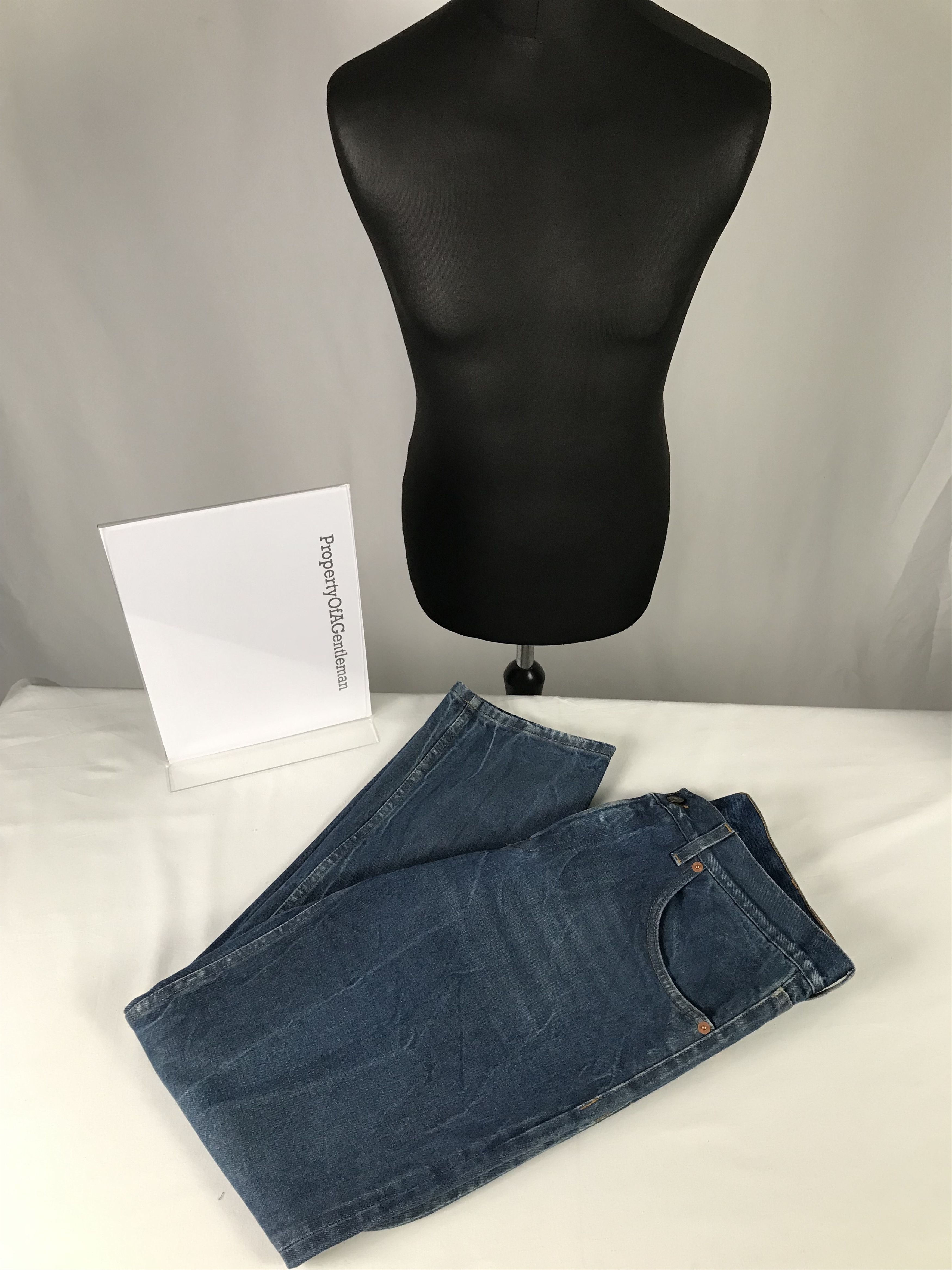 Gucci Gucci Blue Jeans With Red Embroidered Text Size US 34 / EU 50 - 5 Thumbnail