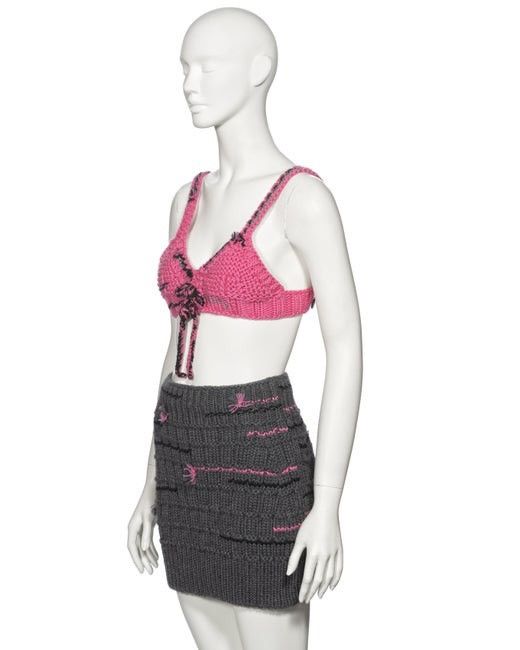 Prada PRADA KNITTED MINI SKIRT Size 27" / US 4 / IT 40 - 6 Thumbnail