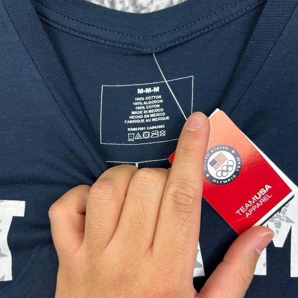 Other Team USA Olympic Shirt Men M Short Sleeve Crew Neck Cotton Size US M / EU 48-50 / 2 - 3 Thumbnail