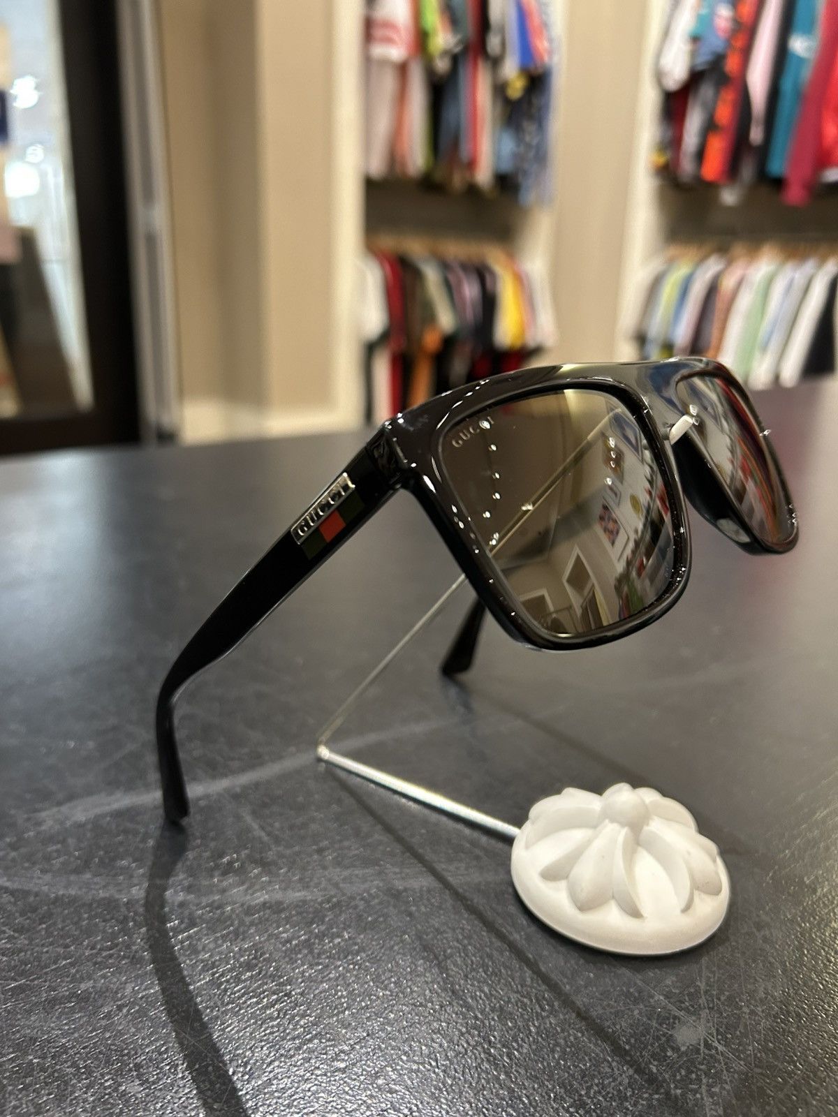 Gucci Gucci Oversized Square Sunglasses Size ONE SIZE - 4 Thumbnail