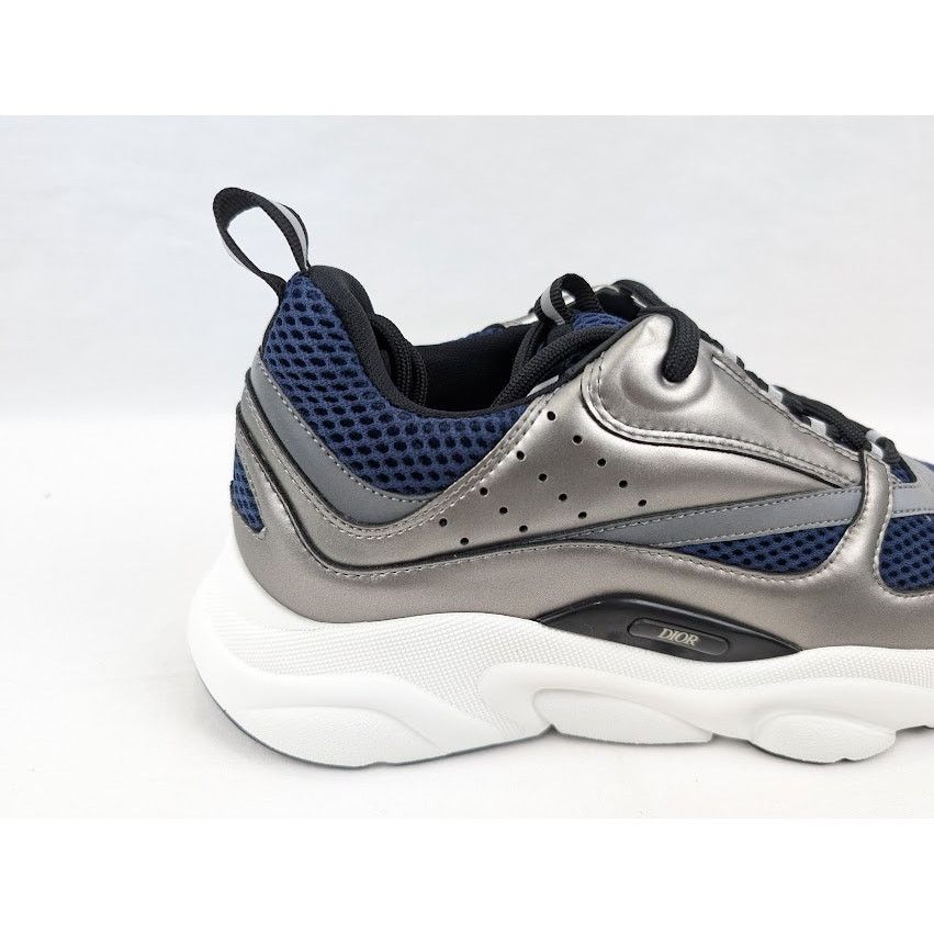 Dior o1rshd1 B22 Calfskin Mesh Sneakers in Grey/Blue Size US 8 / EU 41 - 4 Thumbnail