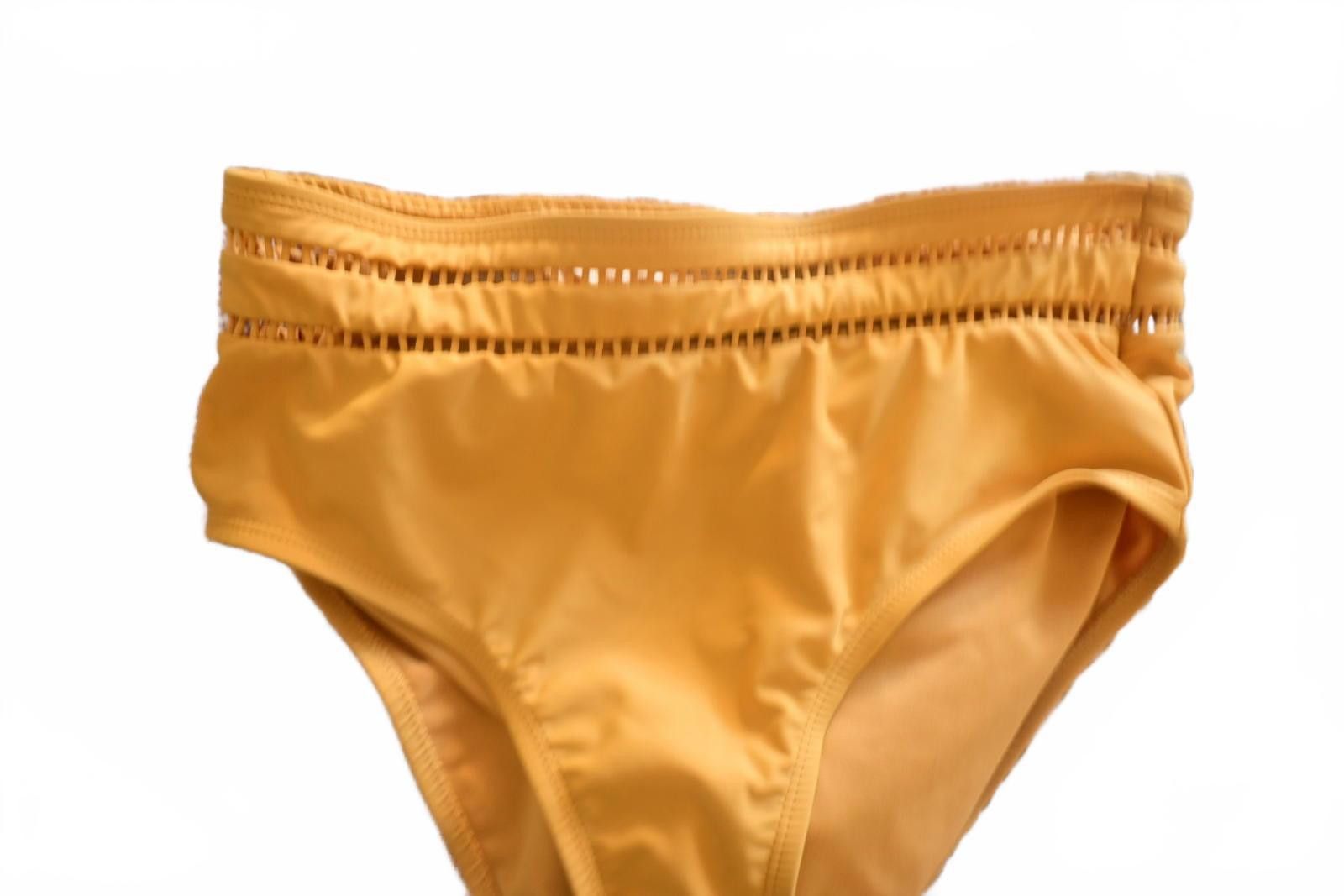 Other Women's High Waist Yellow Bikini Bottom Swimwear MEDIUM Size 32" / US 10 / IT 46 - 2 Thumbnail