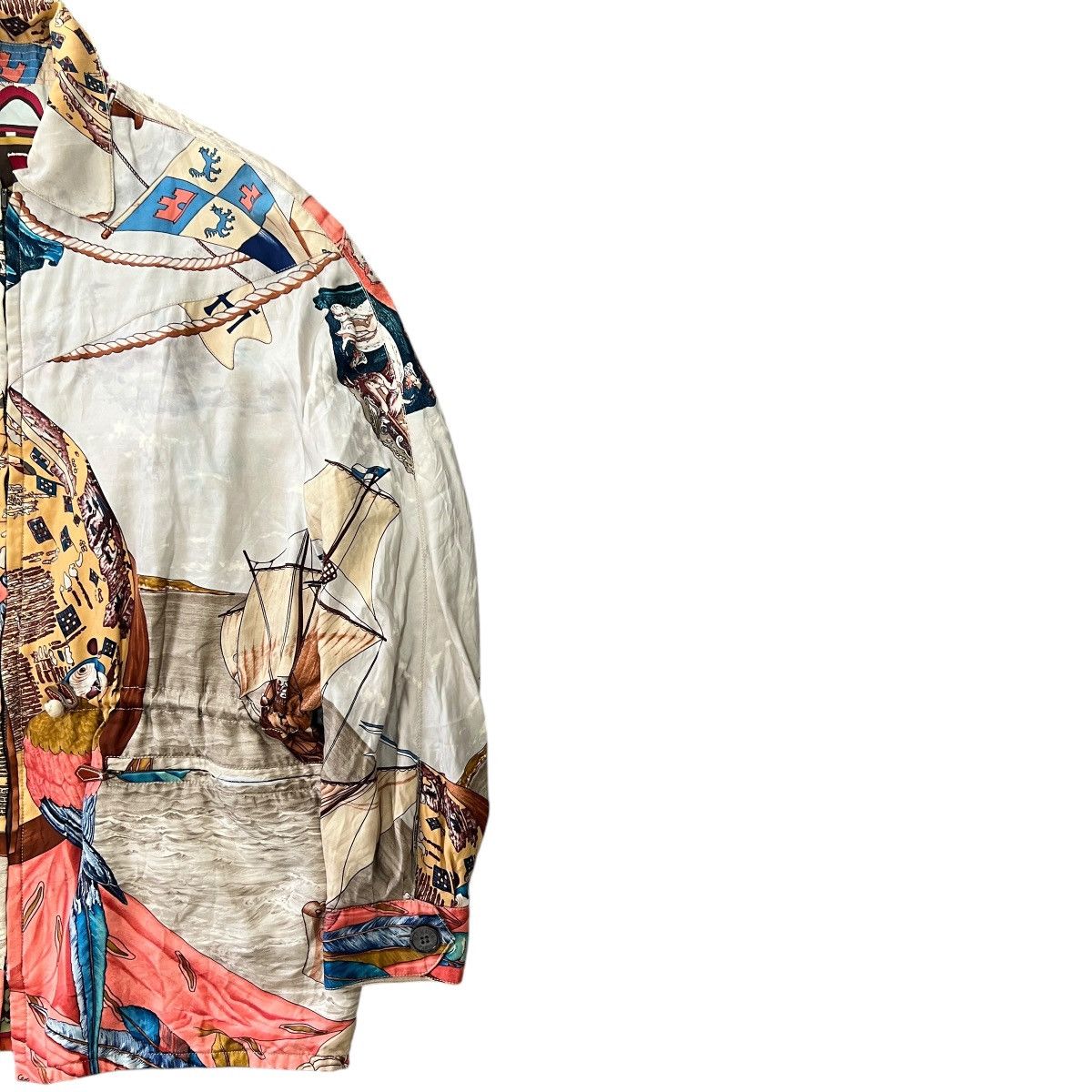 HERMES 90s MARGIELA Vintage Reversible Silk Jacket