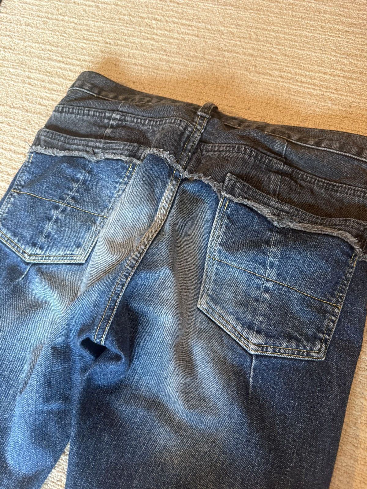 Maison MIHARA YASUHIRO Cummerbund denim jeans black blue Size US 30 / EU 46 - 4 Thumbnail