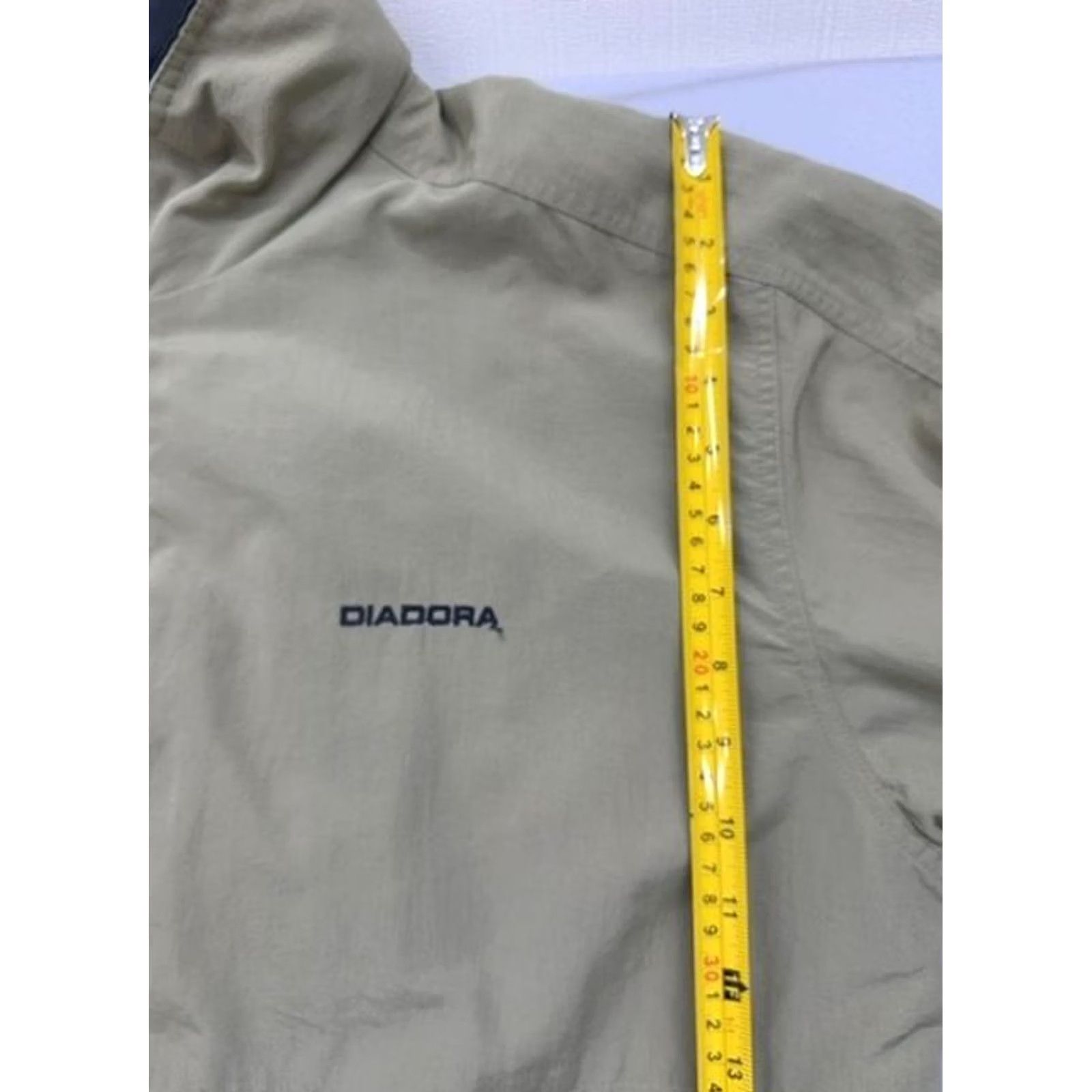 Diadora Diadora Beige Polyamide Zip Jacket M Unisex Stand Collar Size US M / EU 48-50 / 2 - 7 Thumbnail