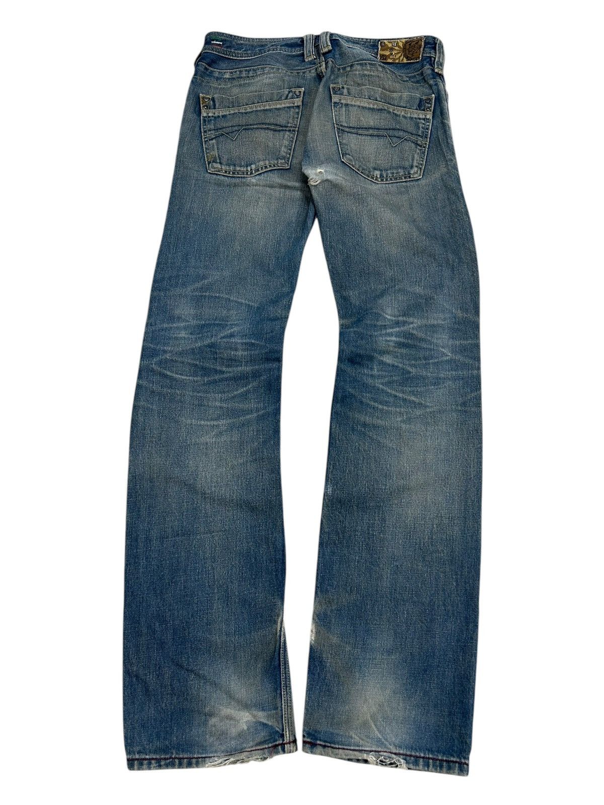 Diesel Diesel Trojan Jean Mud Washed Distressed Straight Cut Size US 30 / EU 46 - 3 Thumbnail