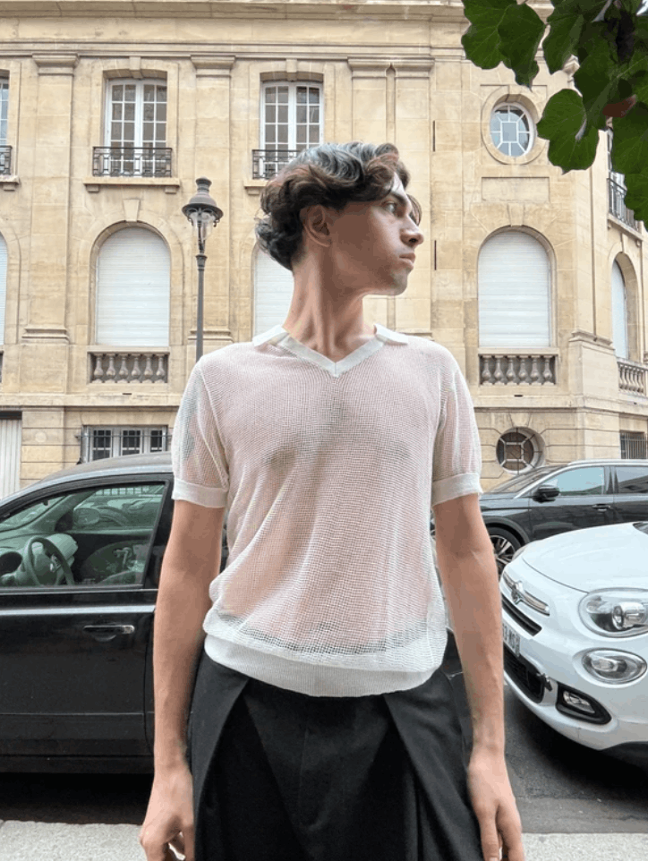 Maison Margiela Maison Margiela Polo Shirt Knit Jersey SS21 Artisanal Size US S / EU 44-46 / 1 - 1 Thumbnail