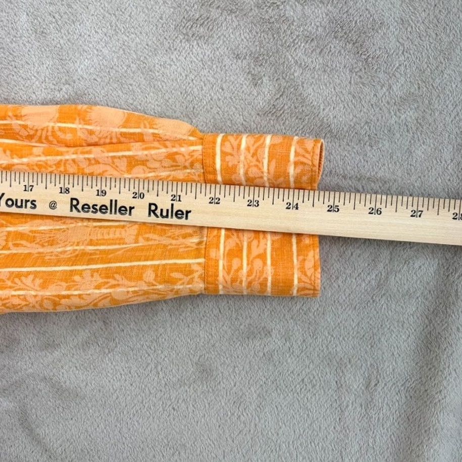 Tommy Bahama Tommy Bahama Relax Resort Shirt Orange Crabs Lobsters 100% Linen Men Large Size US L / EU 52-54 / 3 - 6 Thumbnail