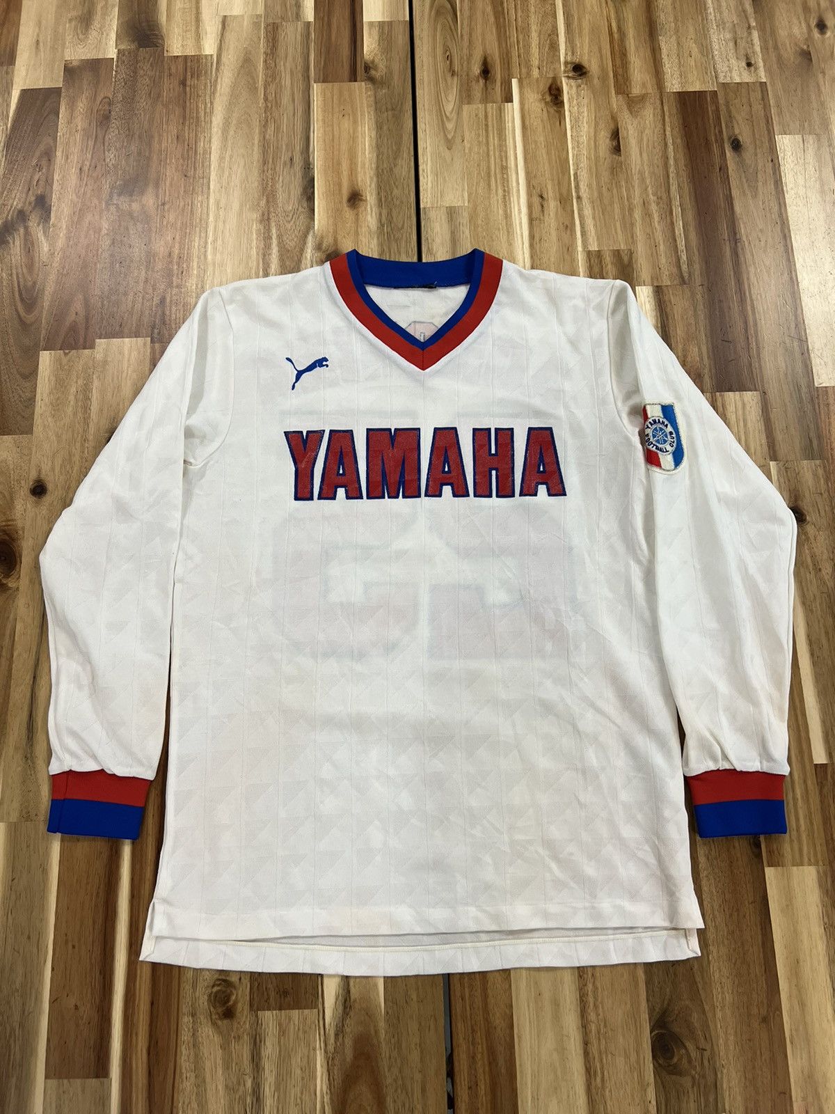 Vintage PUMA Jubilo Iwata's “Yamaha Motor" JFA #25 Jersey Size US M / EU 48-50 / 2 - 1 Thumbnail