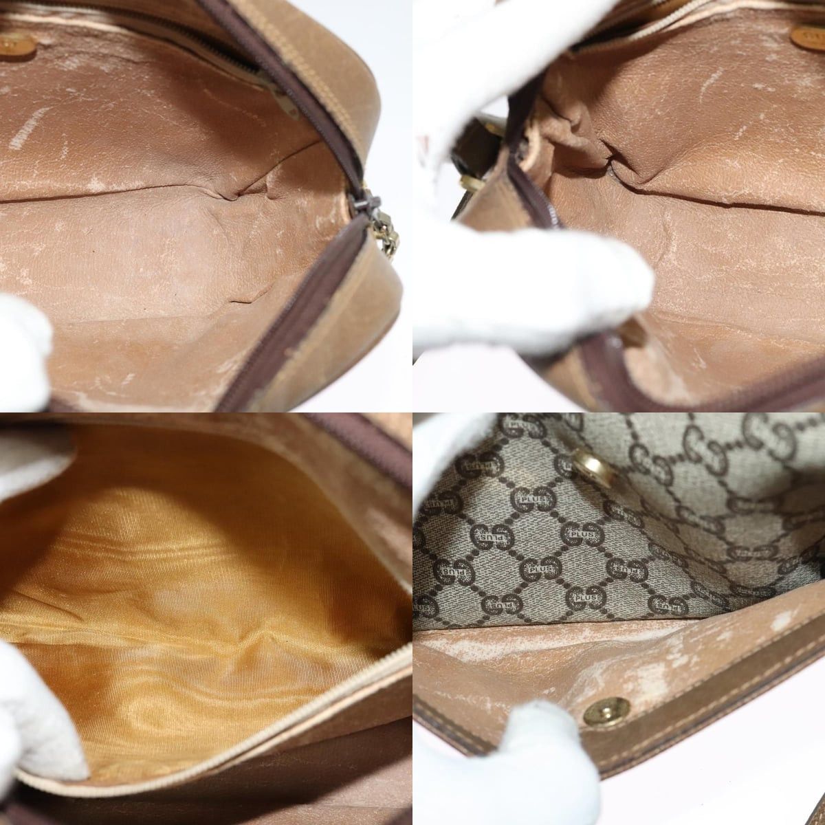 Gucci GUCCI GG Plus Supreme Shoulder Bag Pvc Beige Gold Size ONE SIZE - 12 Thumbnail