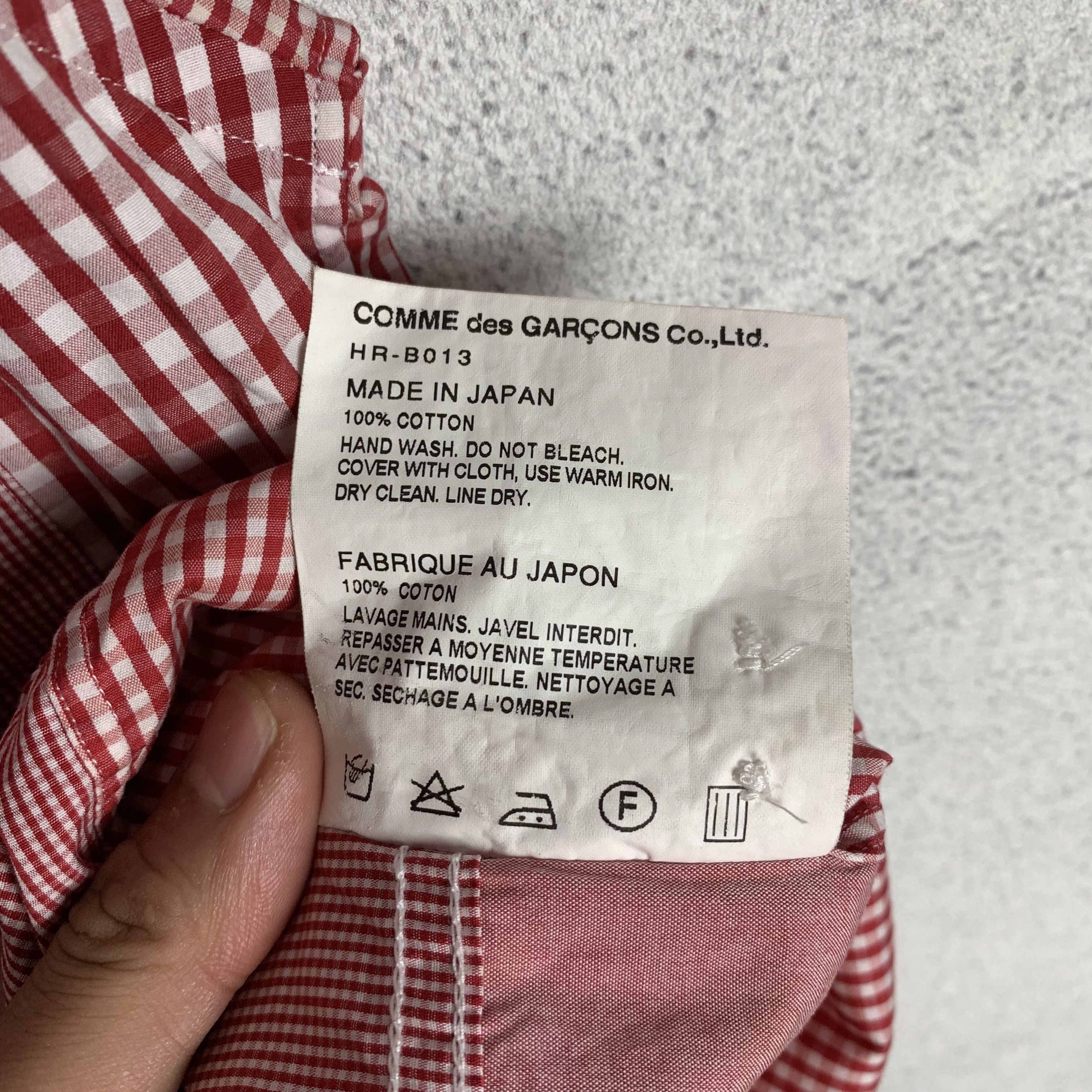 Comme des Garcons Comme Des Garcons Homme CDGH AD2016 Cut Sew Shirt Plaid Size US M / EU 48-50 / 2 - 8 Thumbnail