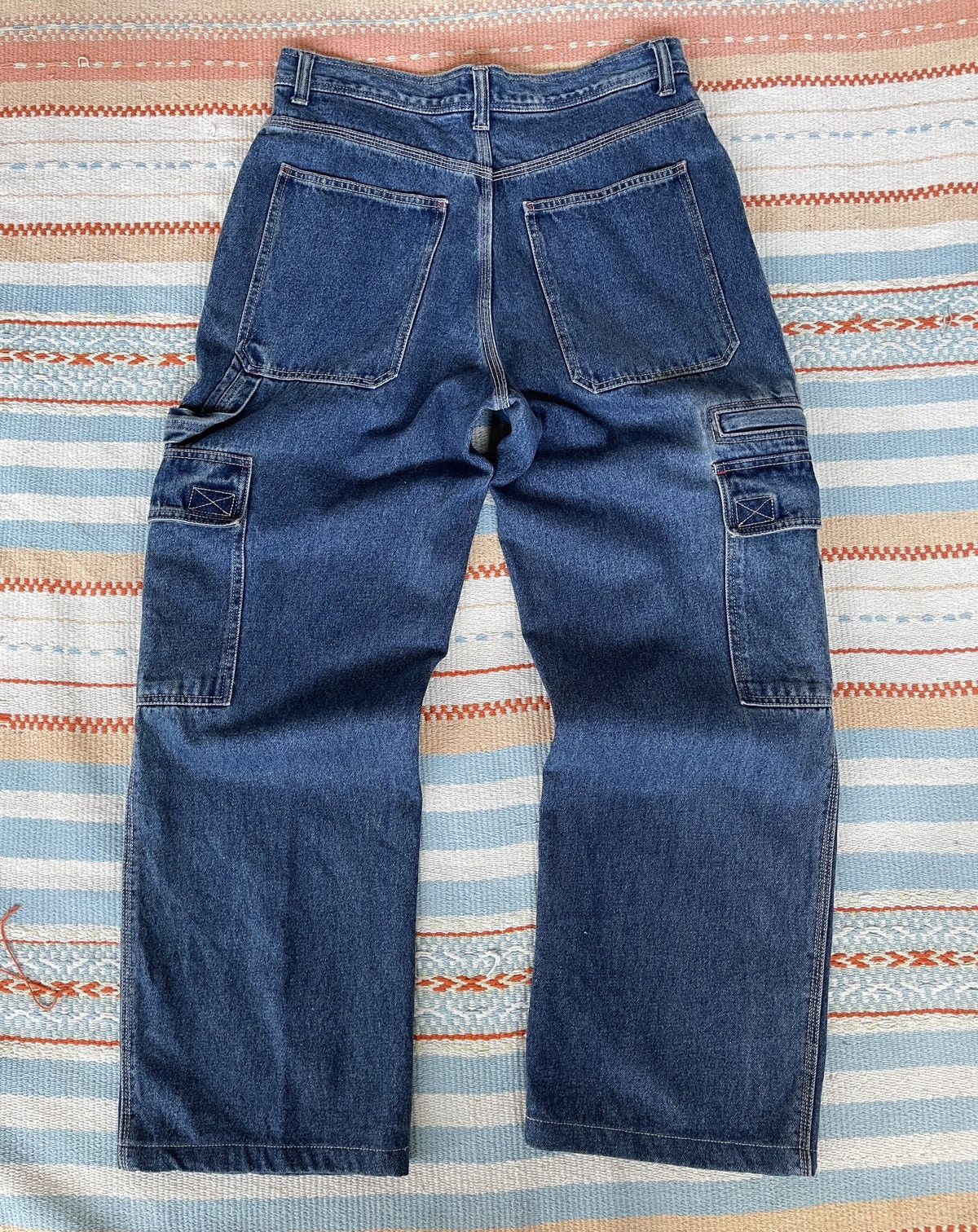 JNCO RARE‼️Vintage’90s🔥X Games🔥Baggy Cargo Jeans Size US 35 - 2 Thumbnail