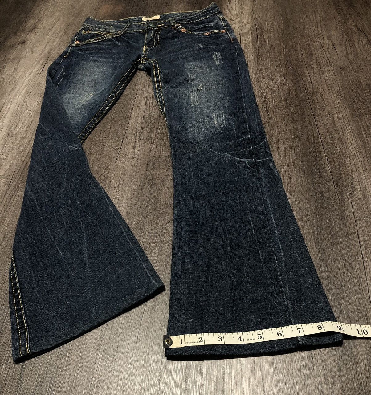 Japanese Brand × REEF Vintage Reef Flare Distressed Jeans (unisex) Size 29" - 25 Thumbnail