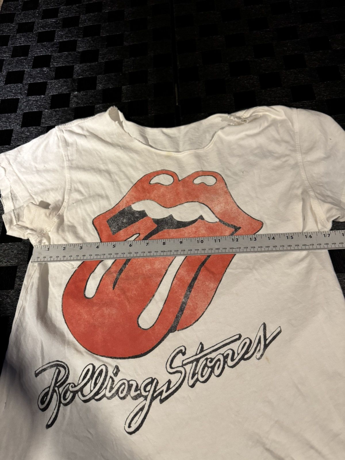 Band Tees × The Rolling Stones Rolling Stones Distressed Shirt Size M / US 6-8 / IT 42-44 - 4 Thumbnail