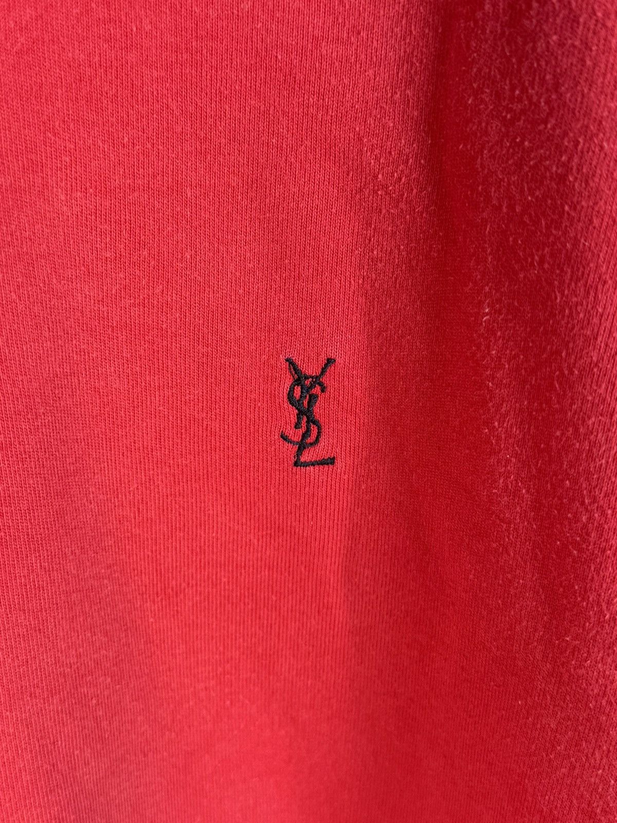 Yves Saint Laurent 90s YSL Sweatshirt Red Size US XL / EU 56 / 4 - 2 Thumbnail