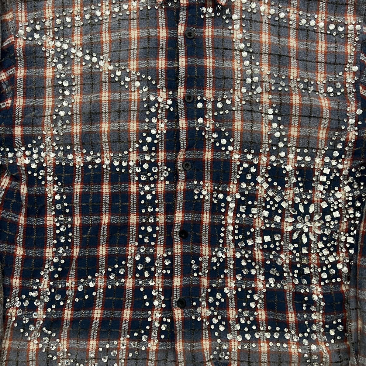 Vale Vale Forever Valley Dreams Rhinestone Flannel USA Size US L / EU 52-54 / 3 - 3 Thumbnail