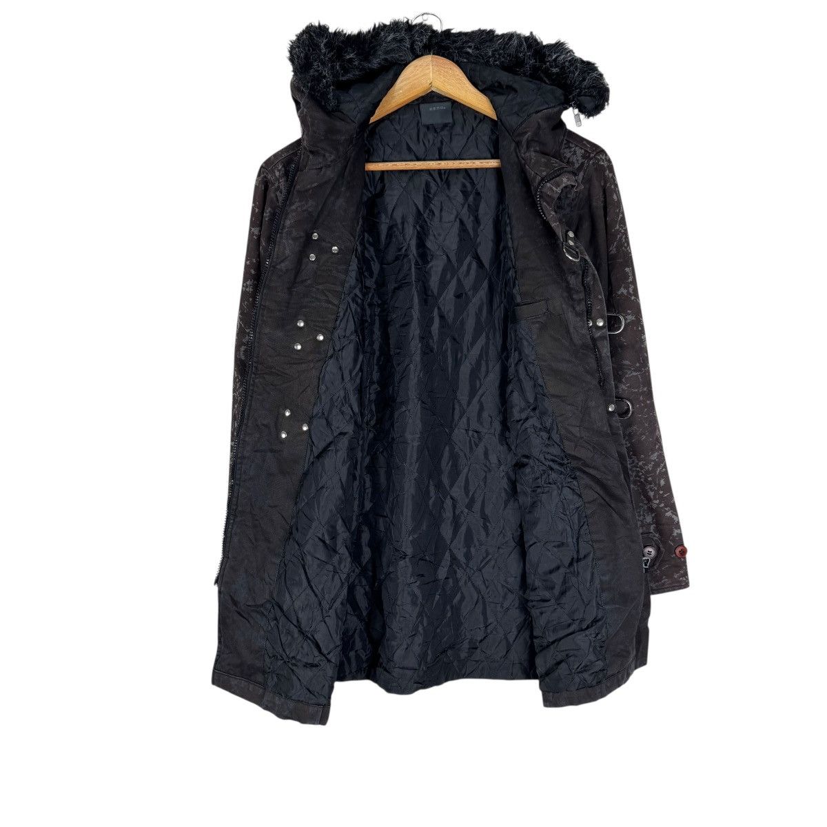 If Six Was Nine 🌟BENO JAPAN FUR HOODIE SPLASH JACKET Size US M / EU 48-50 / 2 - 9 Thumbnail