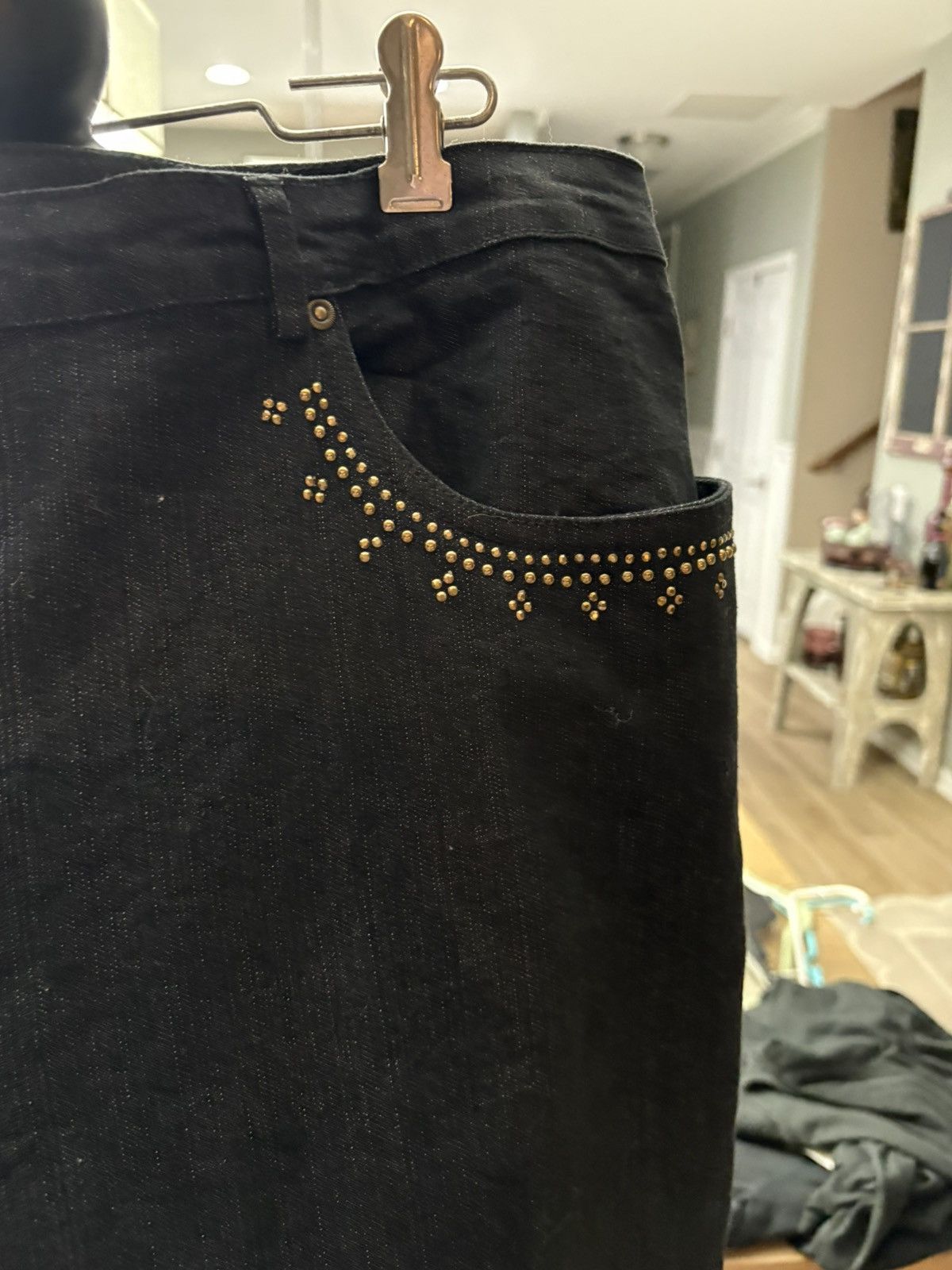Other Ruby Rd size 18 dark denim jeans with bling Size 40" / US 18 - 5 Thumbnail