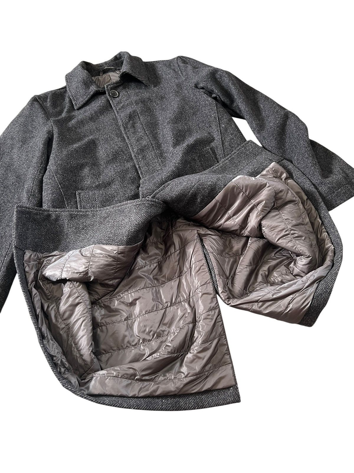 Herno Herno Puffer Lining Wool Long Coat Size US L / EU 52-54 / 3 - 10 Thumbnail