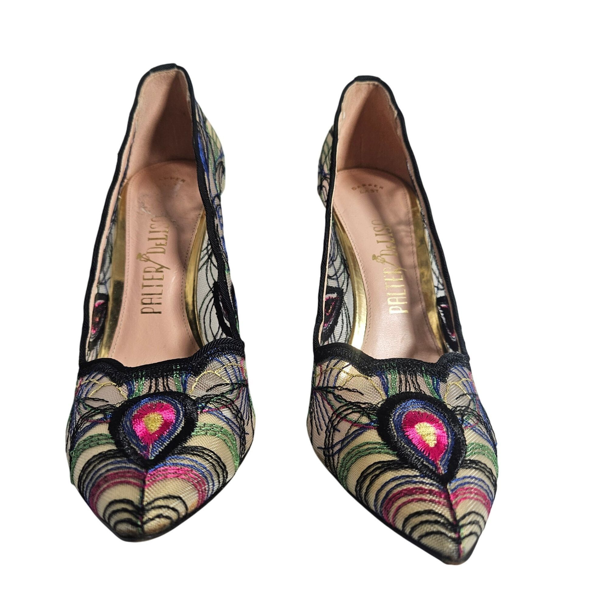 Other Palter DeLiso Women’s Heels Peacock Feather Embroidery 37.5 Size US 7.5 / IT 37.5 - 10 Thumbnail