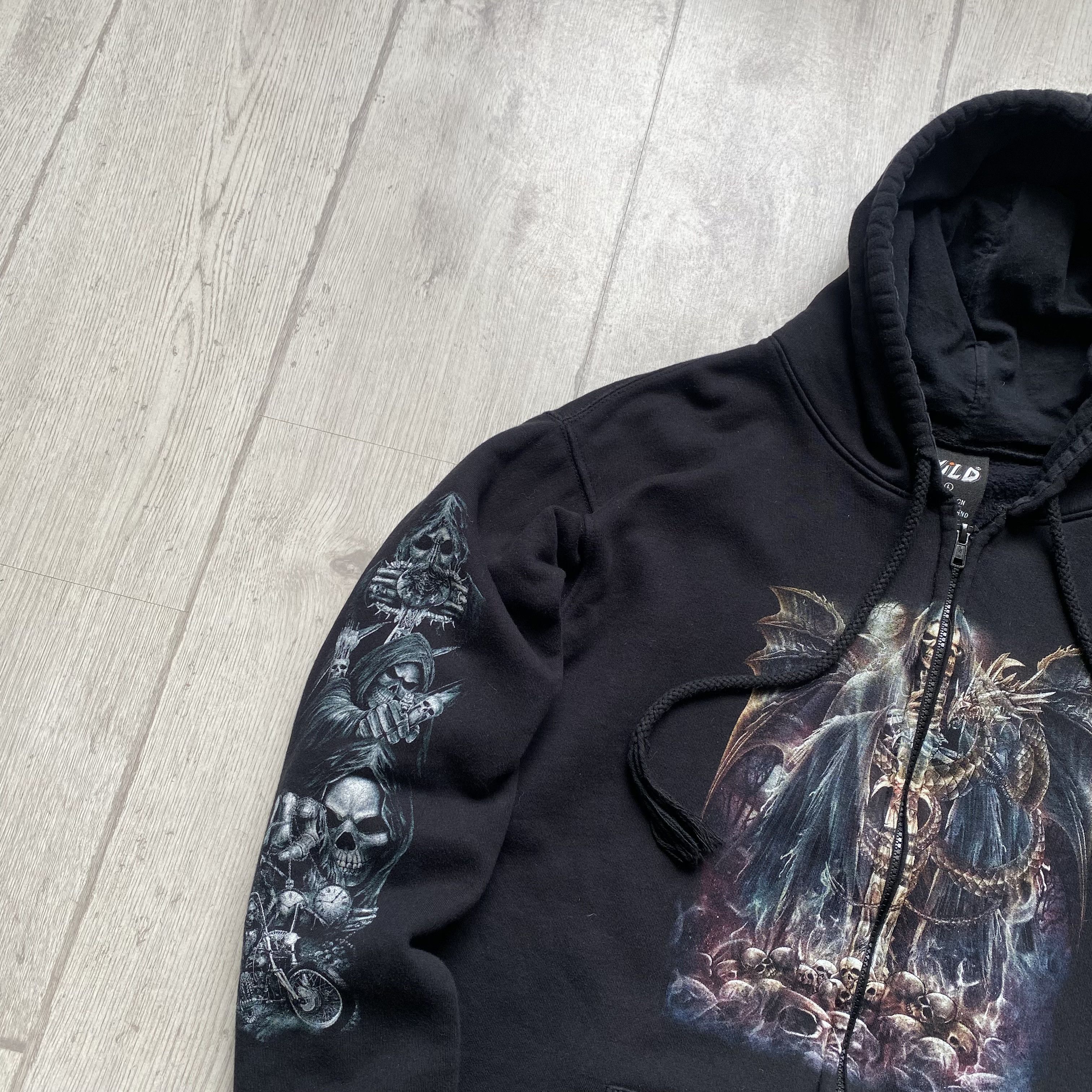 Affliction ☠️ Vintage Rock Skulls zip hoodie Horror Wild Affliction Size US M / EU 48-50 / 2 - 8 Thumbnail