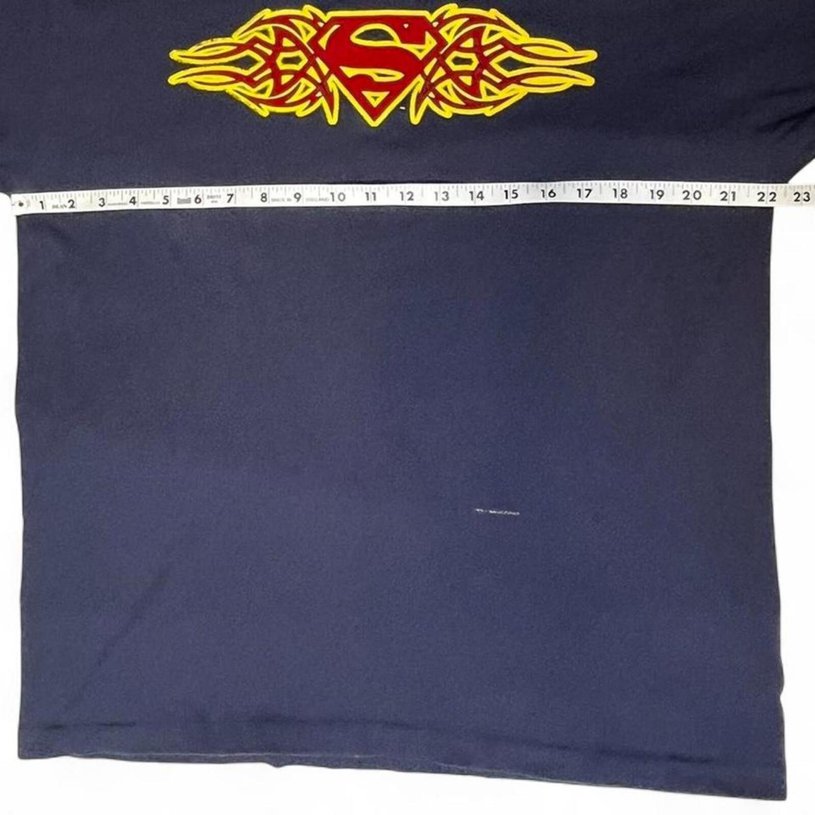 DC Comics Vintage 1999 Superman Tribal Flame Long Sleeve T-Shirt Sz XL Size US L / EU 52-54 / 3 - 6 Thumbnail