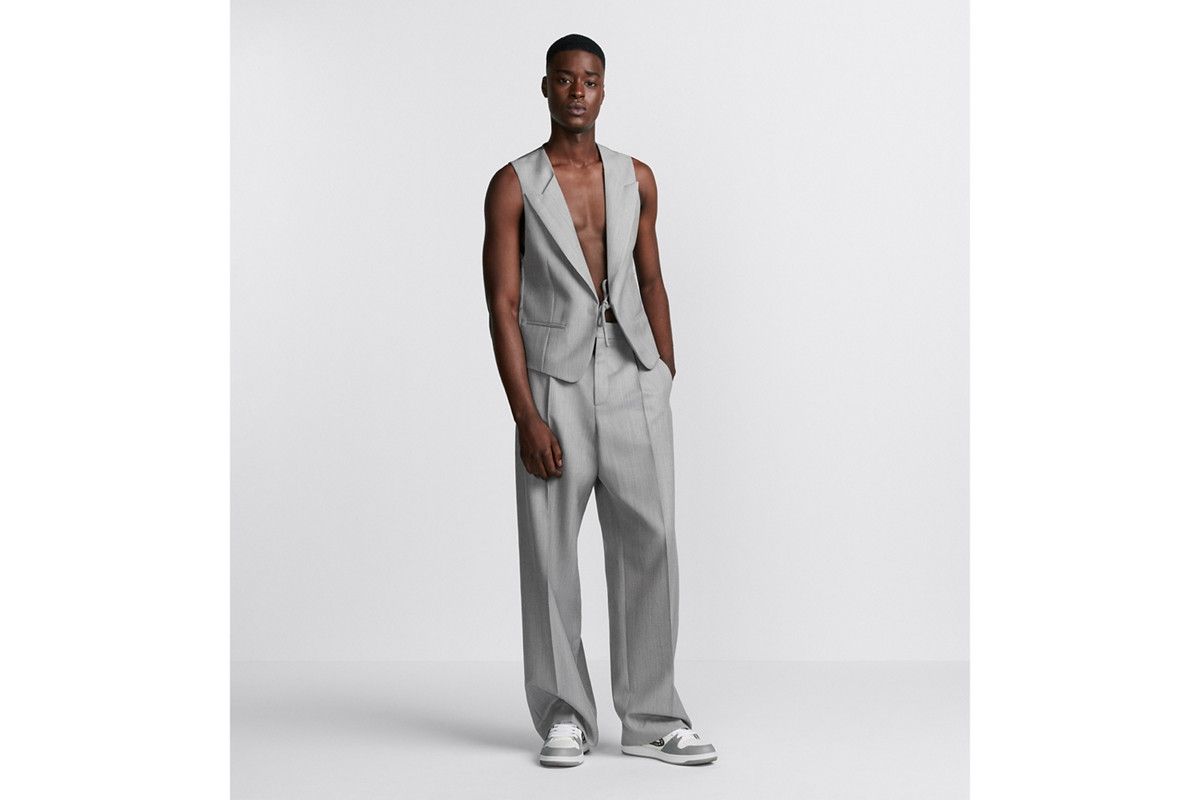 Dior o1bcso1str0226 Vest with Tied Bow in Grey Size US L / EU 52-54 / 3 - 5 Thumbnail