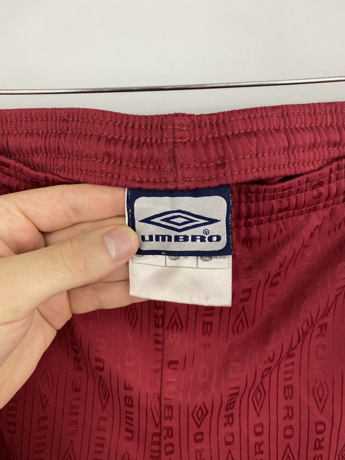 Umbro Vintage 90s Umbro Monogram Soccer Shorts Rare Retro Hype Y2K Size US 34 / EU 50 - 5 Thumbnail