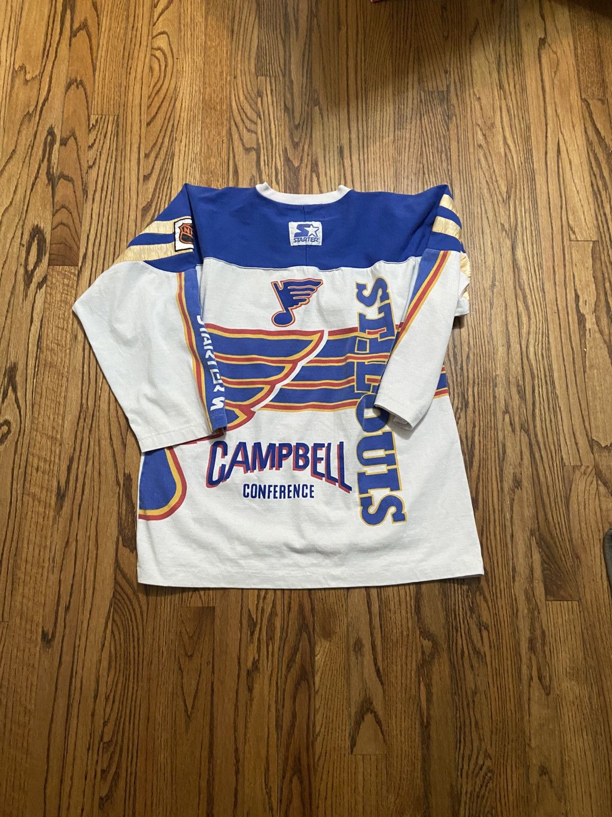 NHL × Starter × Vintage Vintage starter St. Louis blues long sleeve shirt Size US XL / EU 56 / 4 - 2 Thumbnail