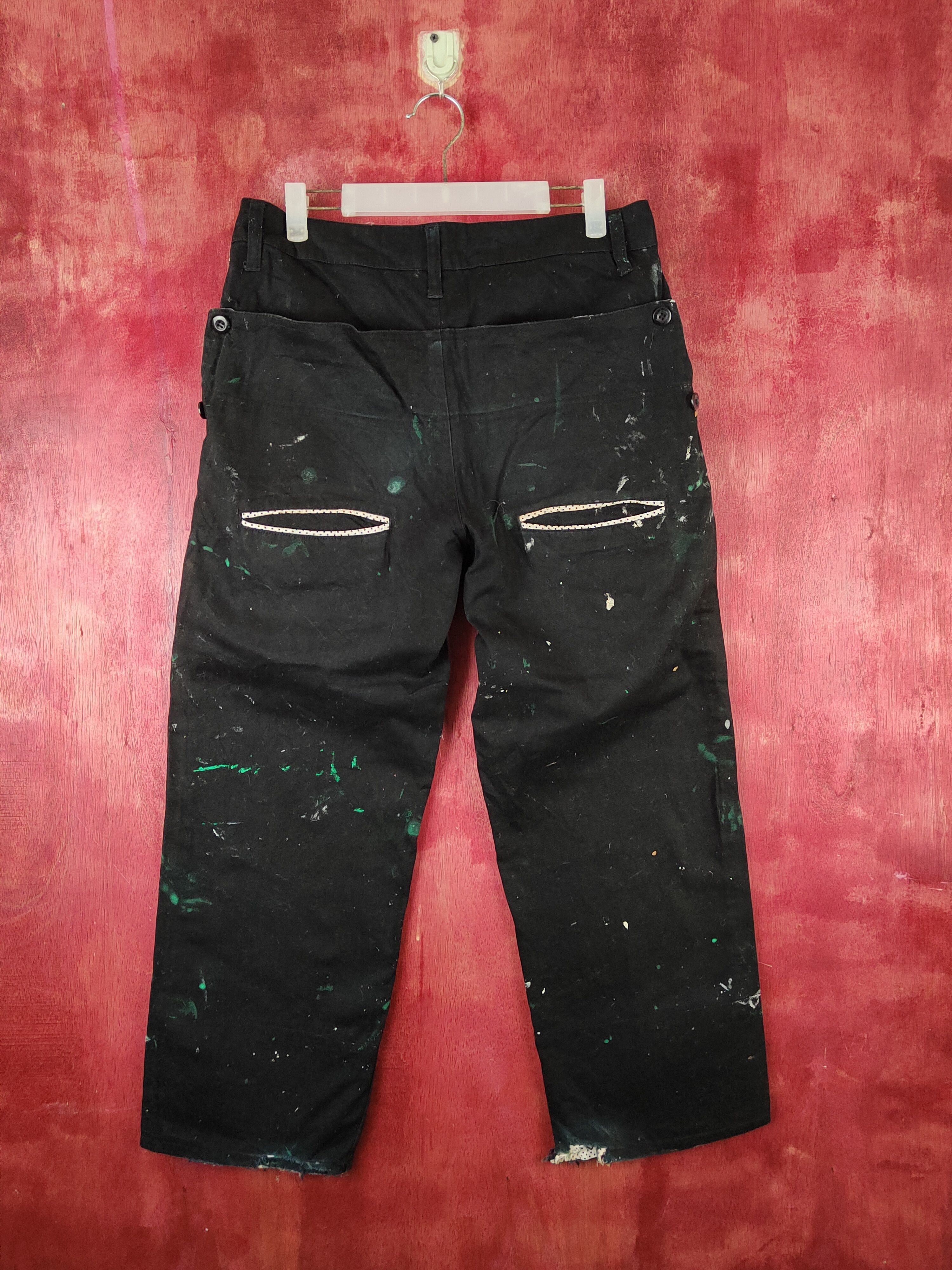Japanese Brand Free Beat Black painter Multipocket Cargo Pants #S1749 Size US 30 / EU 46 - 8 Thumbnail