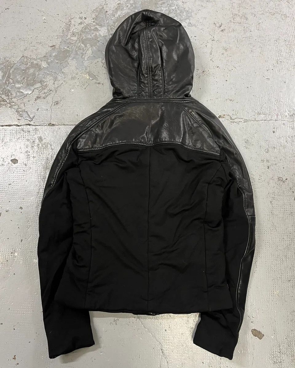 Emporio Armani FW2012 Emporio Armani Ninja Asymmetrical Leather Hooded Jacket Size US M / EU 48-50 / 2 - 7 Thumbnail
