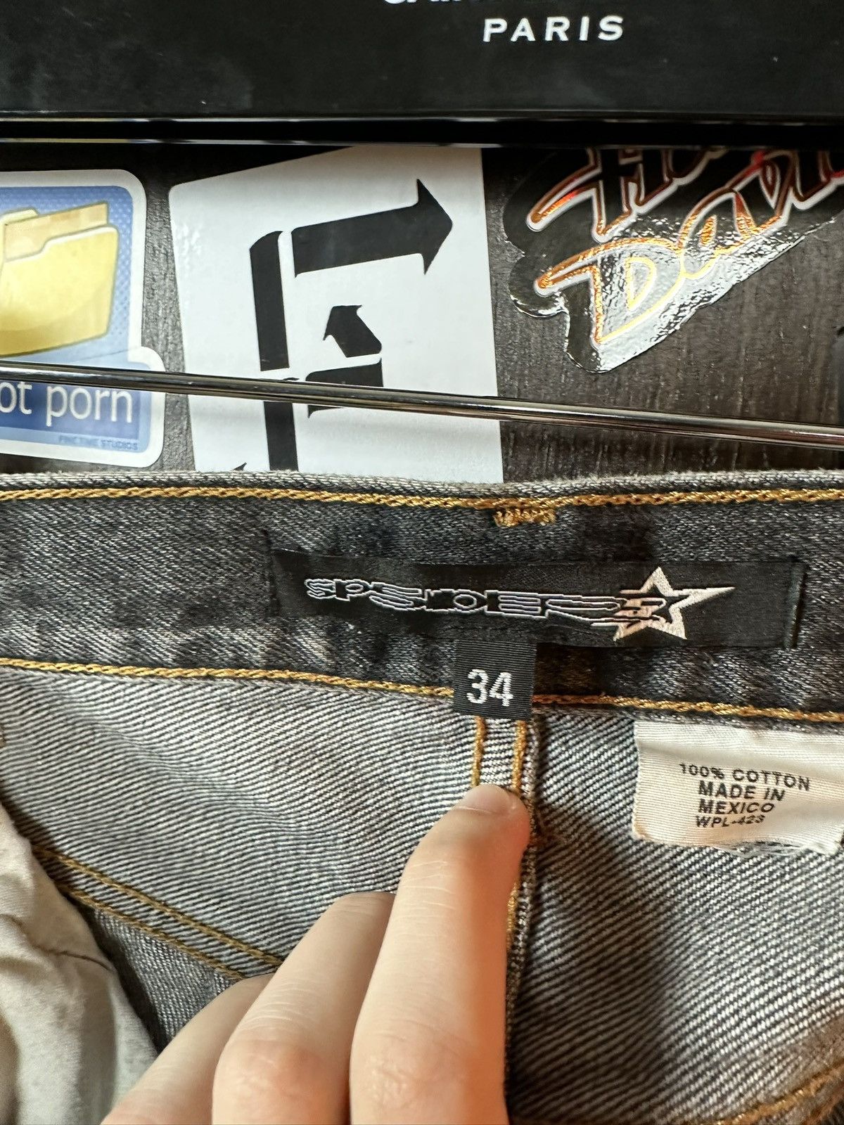Sp5der × Young Thug Spider Worldwide Red Moto Jeans Size US 34 / EU 50 - 10 Thumbnail