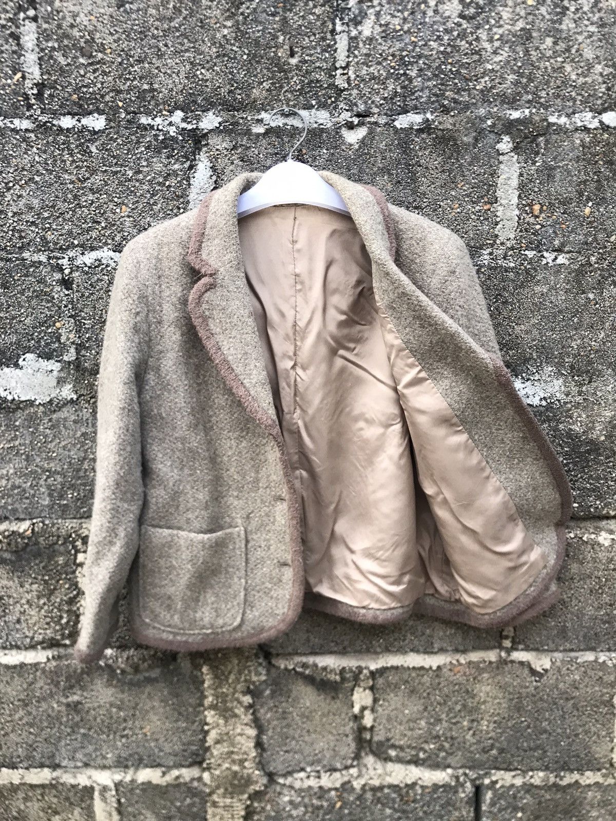 Japanese Brand × Vintage ⚡️Andre Bercher Wool Cropped Coat Size S / US 4 / IT 40 - 8 Thumbnail