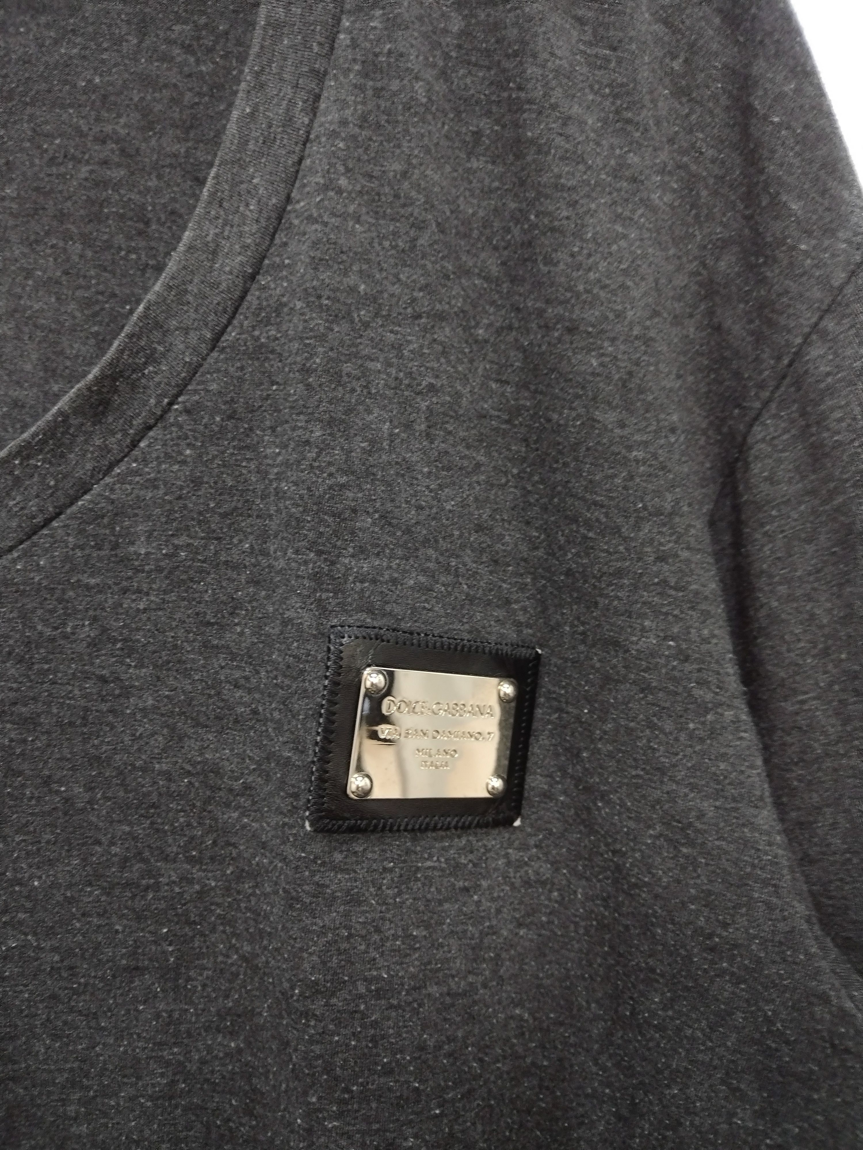 Dolce & Gabbana × Vintage Iconic vtg Dolce Gabbana Wool Cotton Longsleeve V Neck Size US L / EU 52-54 / 3 - 4 Thumbnail