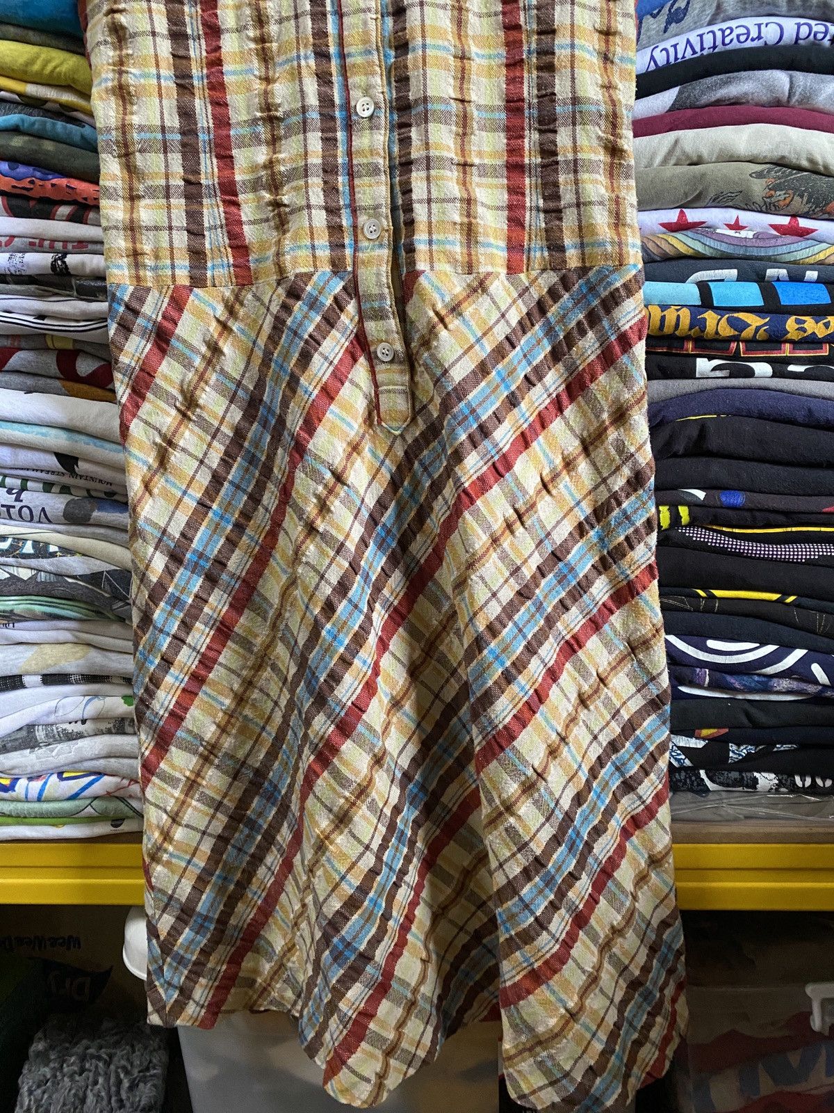 Japanese Brand × Tsumori Chisato Tsumori Chisato Dress patchwork design Issey miyake Size M / US 6-8 / IT 42-44 - 6 Thumbnail