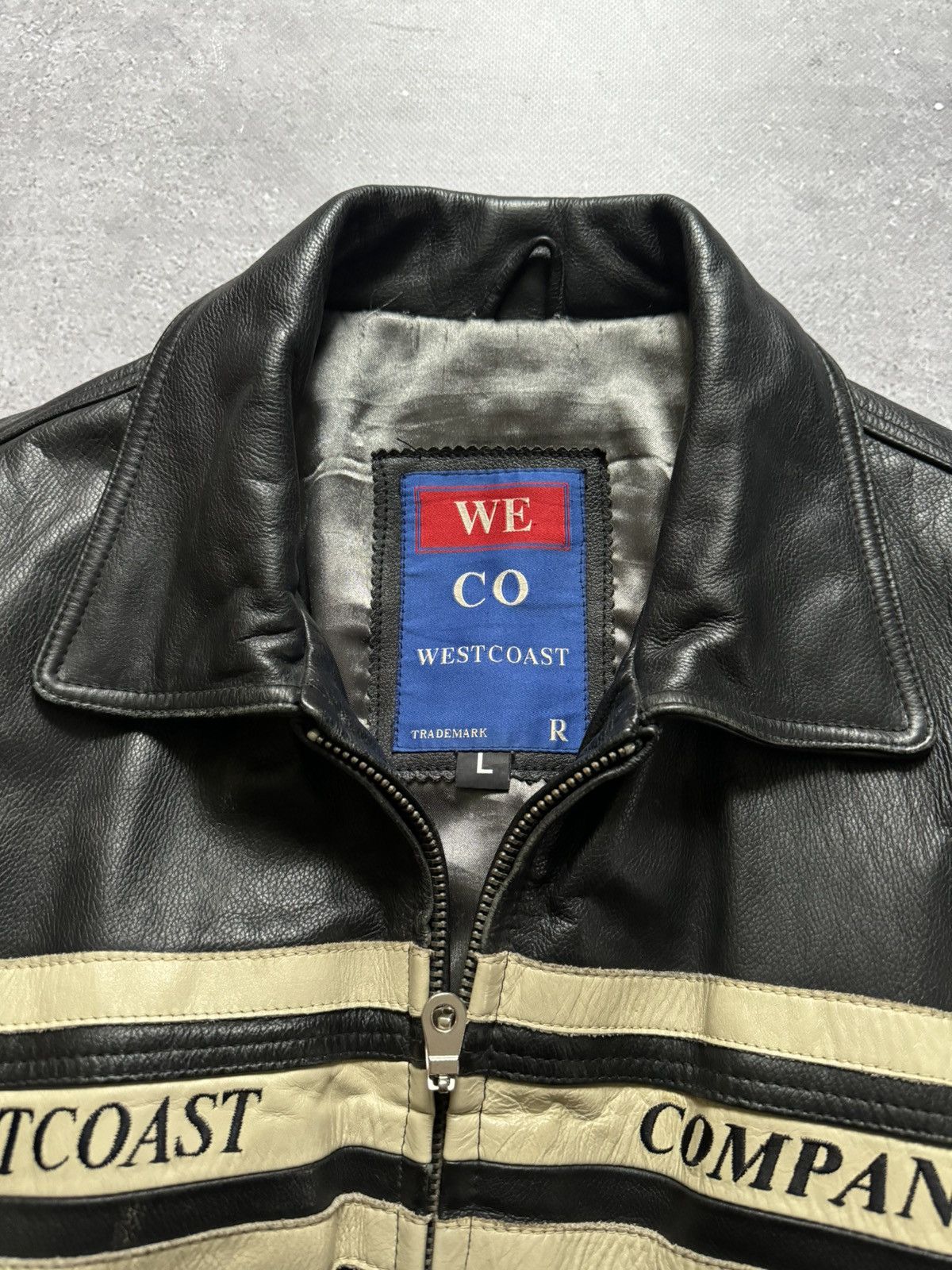 Vintage Vintage 90s West Coast Company Leather Jacket Size US L / EU 52-54 / 3 - 4 Thumbnail