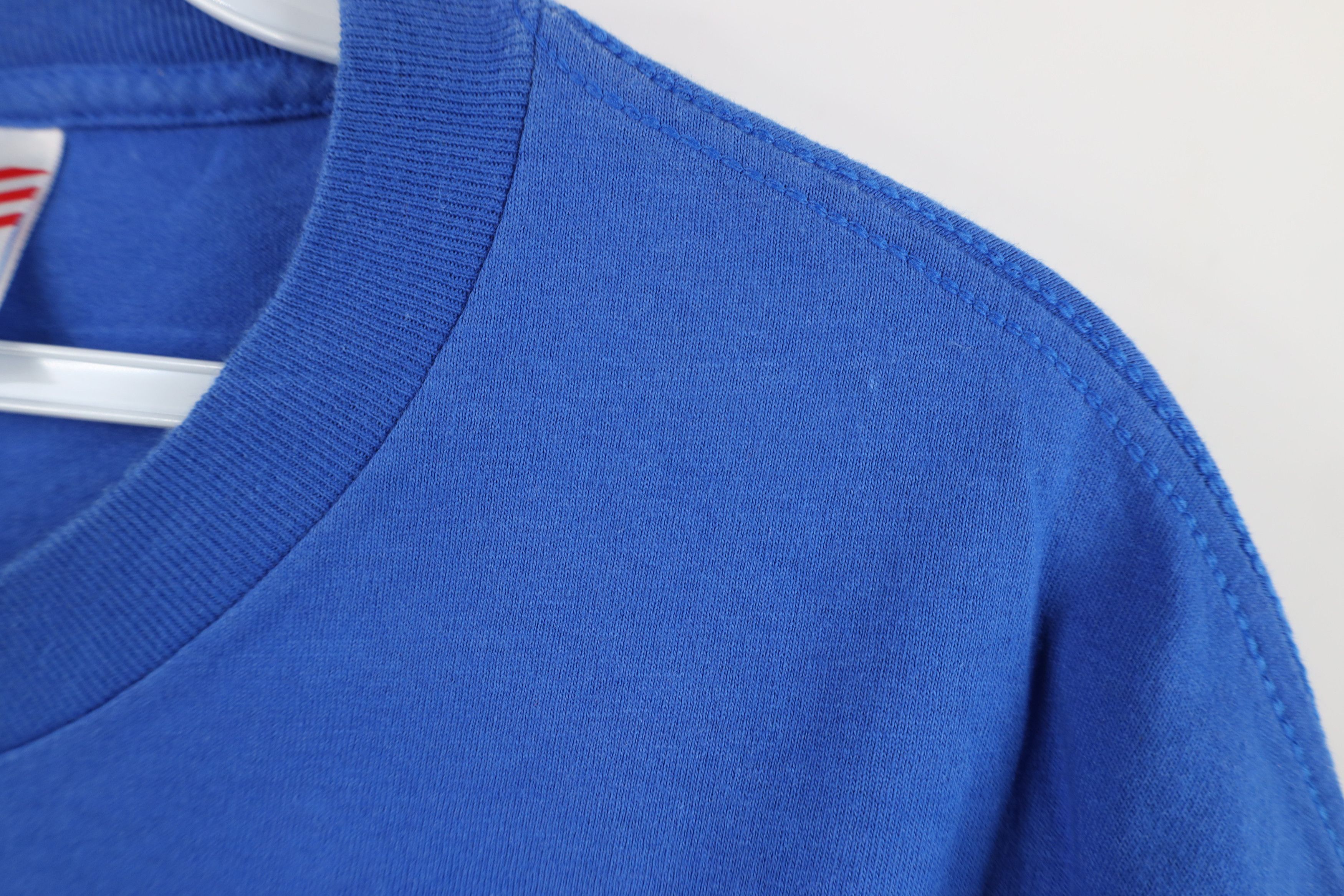 Vintage Vintage 90s Streetwear Blank T-Shirt Royal Blue Cotton USA Size US L / EU 52-54 / 3 - 5 Thumbnail