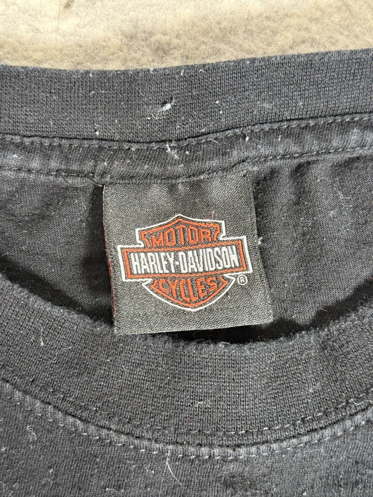 Harley Davidson Y2K Harley Davidson Flame Logo T-Shirt Size US L / EU 52-54 / 3 - 3 Thumbnail