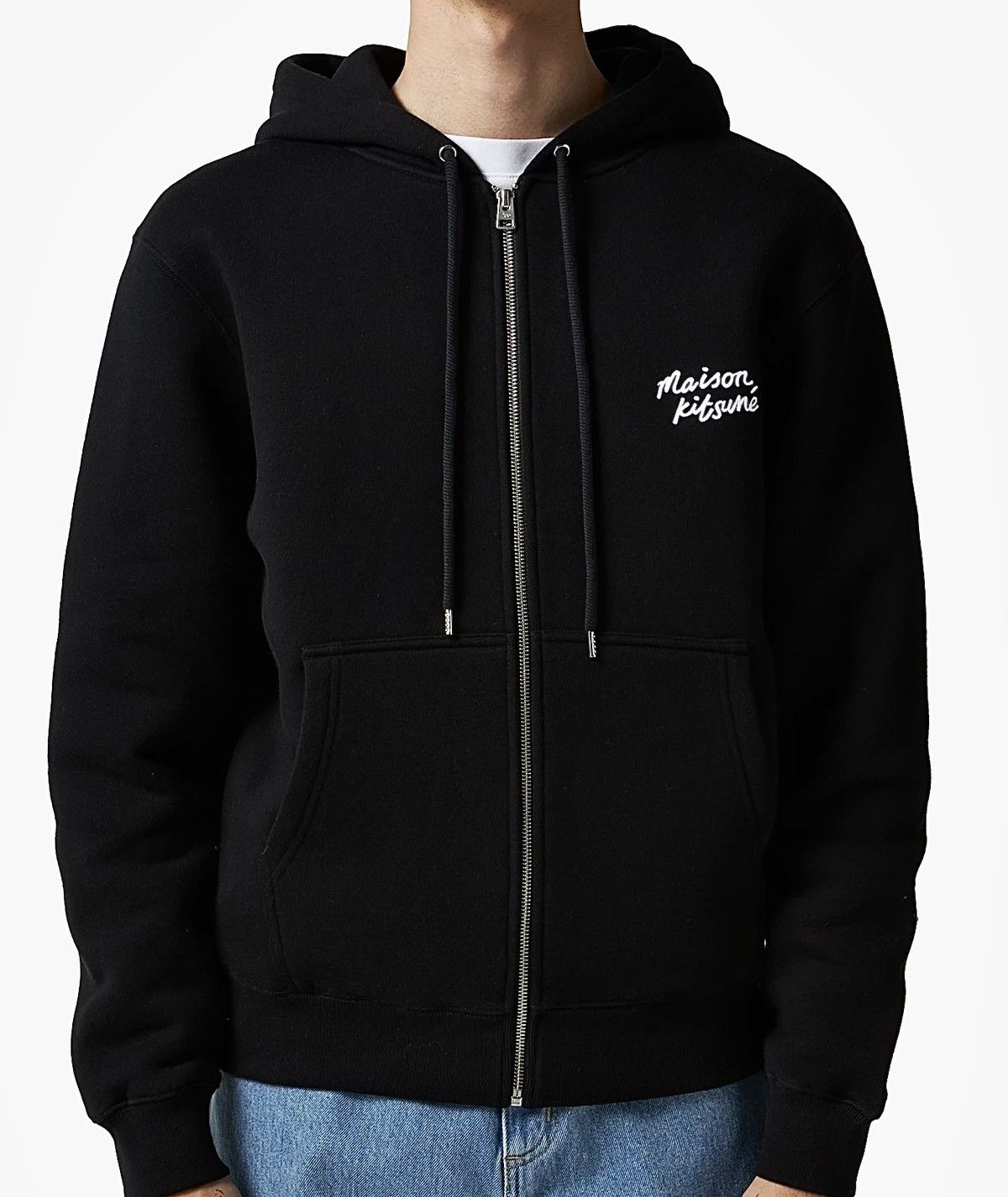 Maison Kitsune Maison Kitsuné Handwriting Hoodie Black - Size M Size US M / EU 48-50 / 2 - 1 Thumbnail