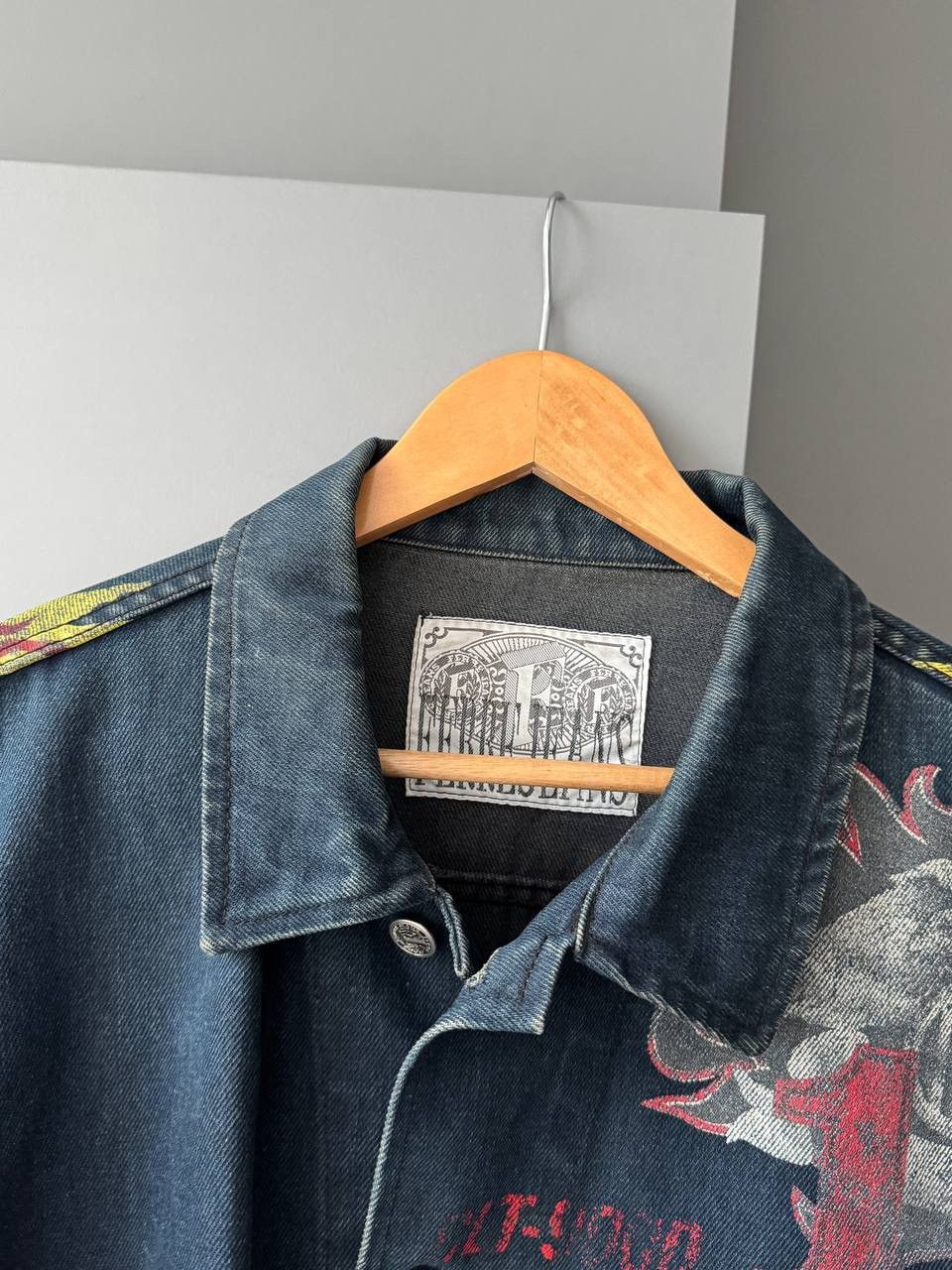Ferre Vtg FERRE JEANS Denim Jacket Western Wear Made in Italy Size US L / EU 52-54 / 3 - 9 Thumbnail