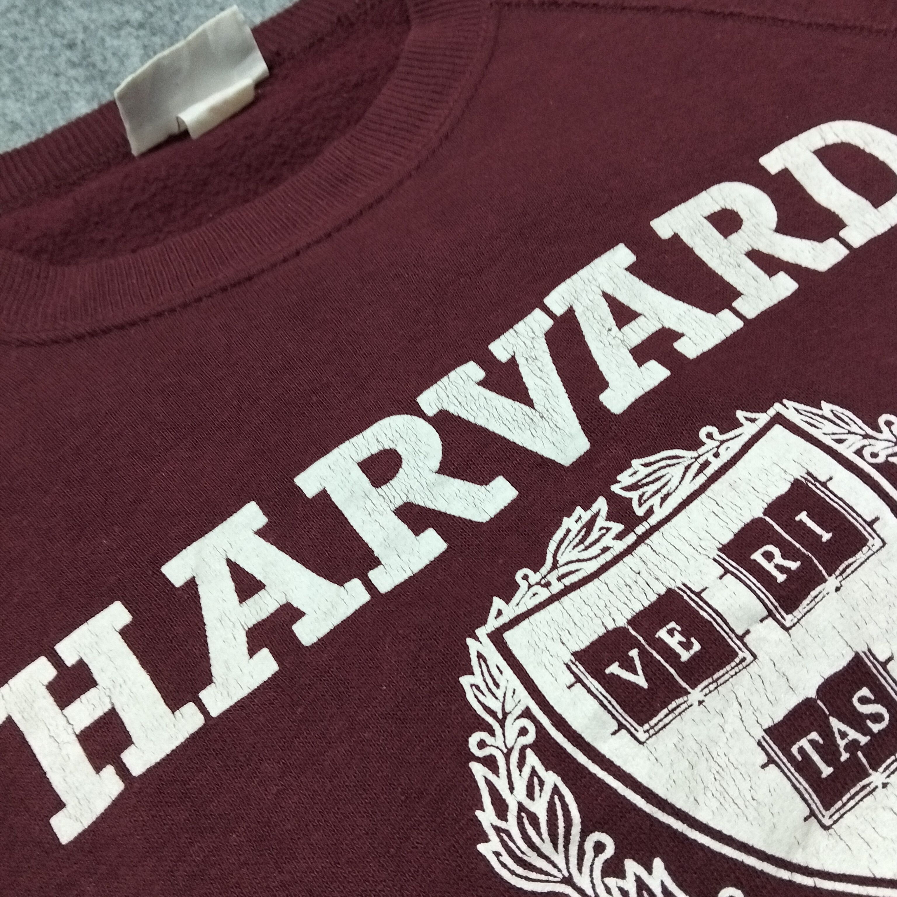 Vintage 🔥 Vintage 1990s HARVARD Bassett-Walker Sweatshirt 🔥 Size US L / EU 52-54 / 3 - 3 Thumbnail