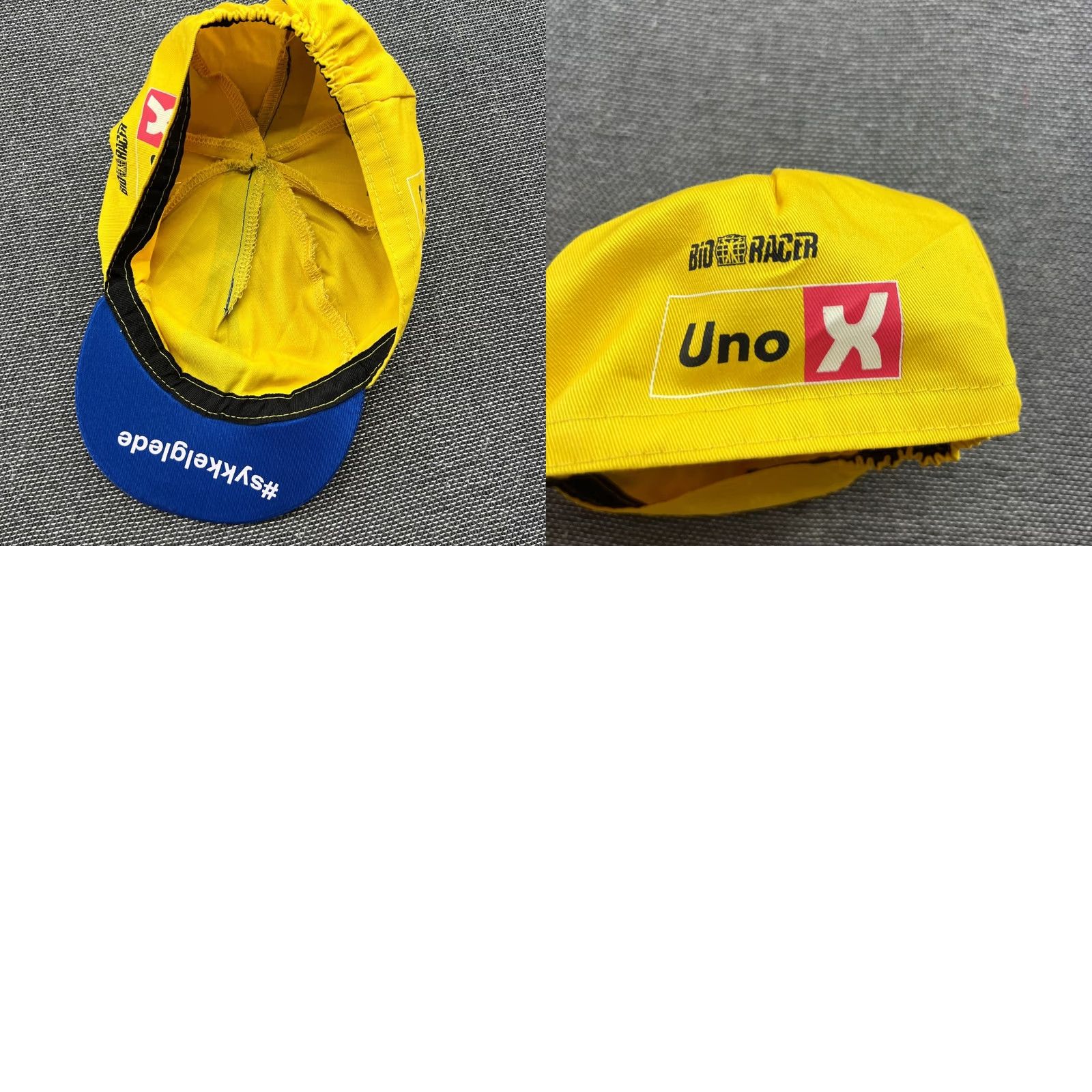 HYDROGEN Bioracer Uno-X Cycling Cap Hat One Size Yellow Racing unox Hydrogen Hat Size ONE SIZE - 8 Thumbnail