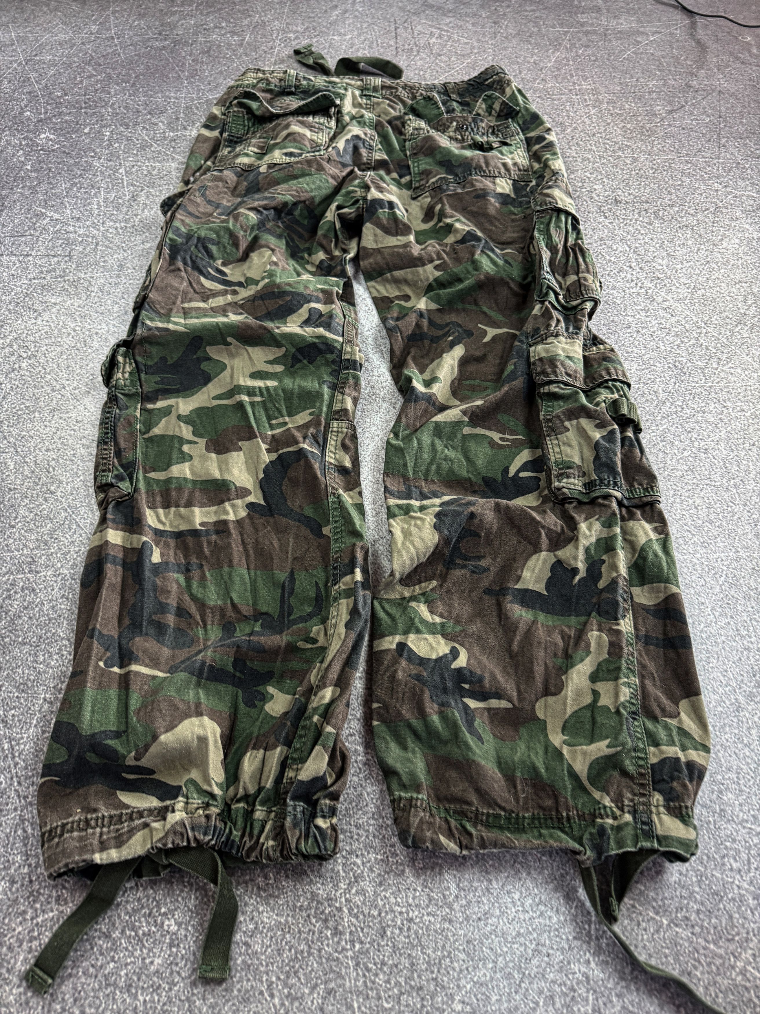 Hysteric Glamour Crazy Raf Simons Balenci Style Camo Bondage Cargo Pants y2k Size US 32 / EU 48 - 3 Thumbnail