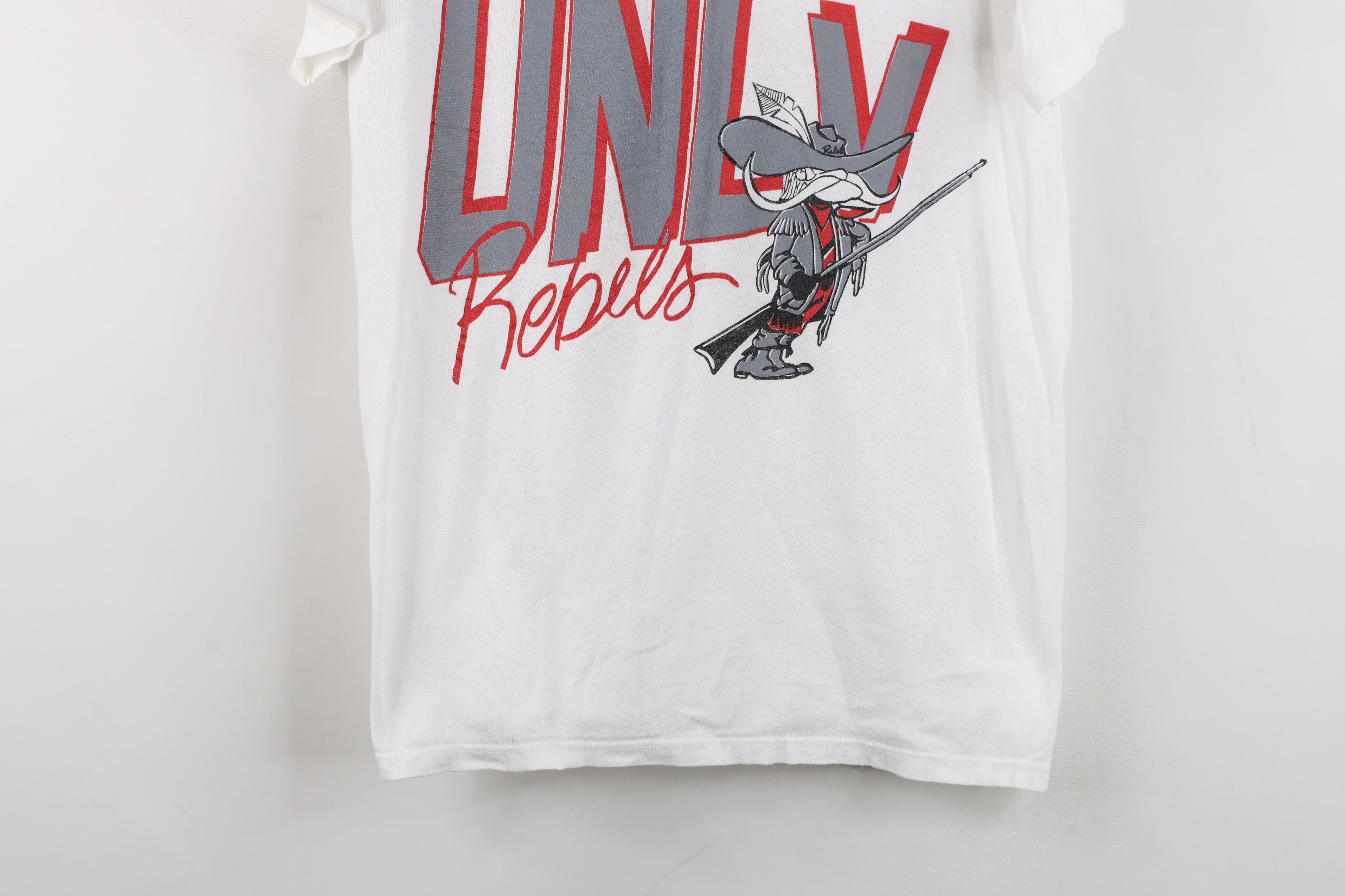Vintage Vintage 80s 90s Rebels Short Sleeve T-Shirt White Cotton Size US S / EU 44-46 / 1 - 3 Thumbnail