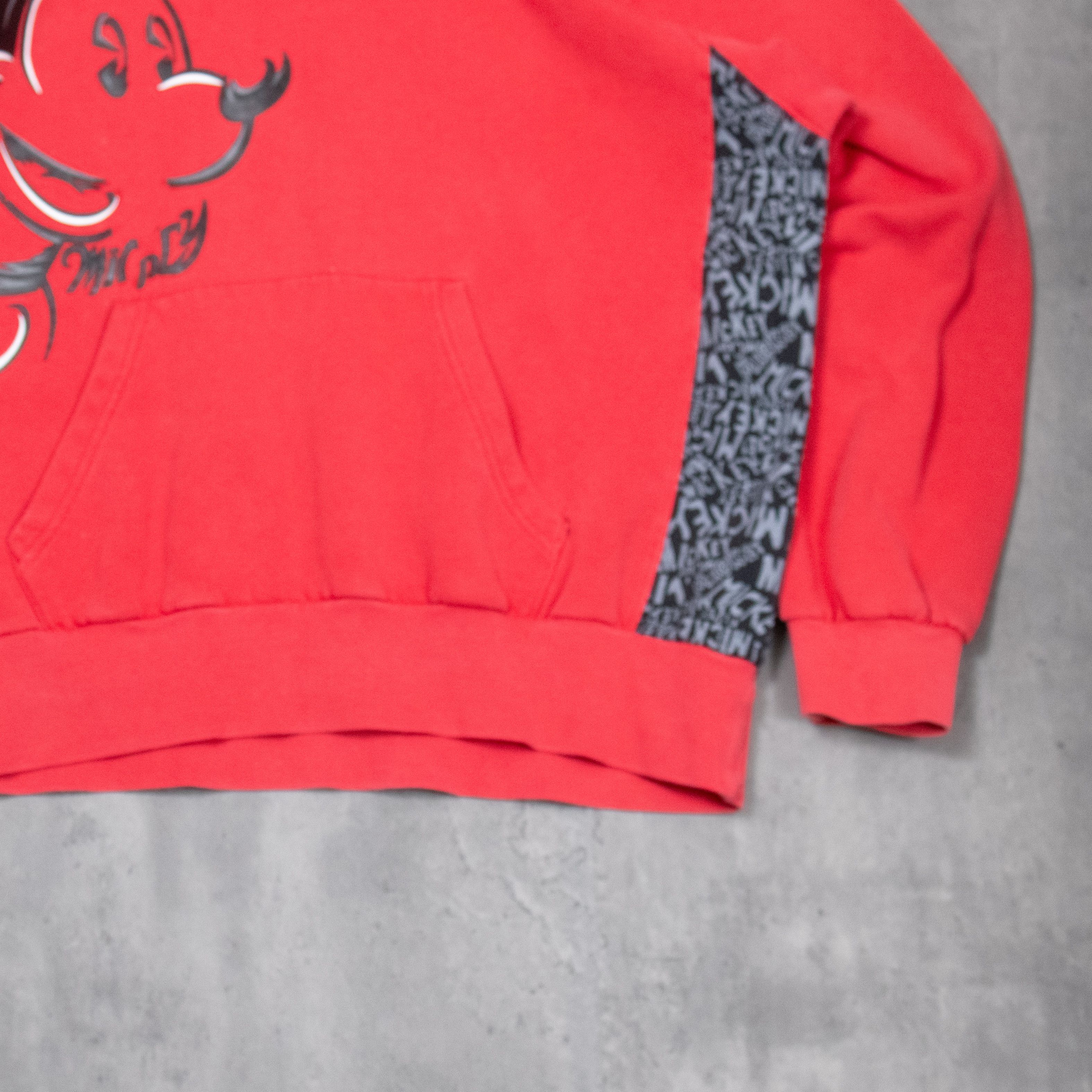 Disney Y2K 00's Disney Mickey Mouse AOP Print Red Baggy Hoodie Size US L / EU 52-54 / 3 - 3 Thumbnail