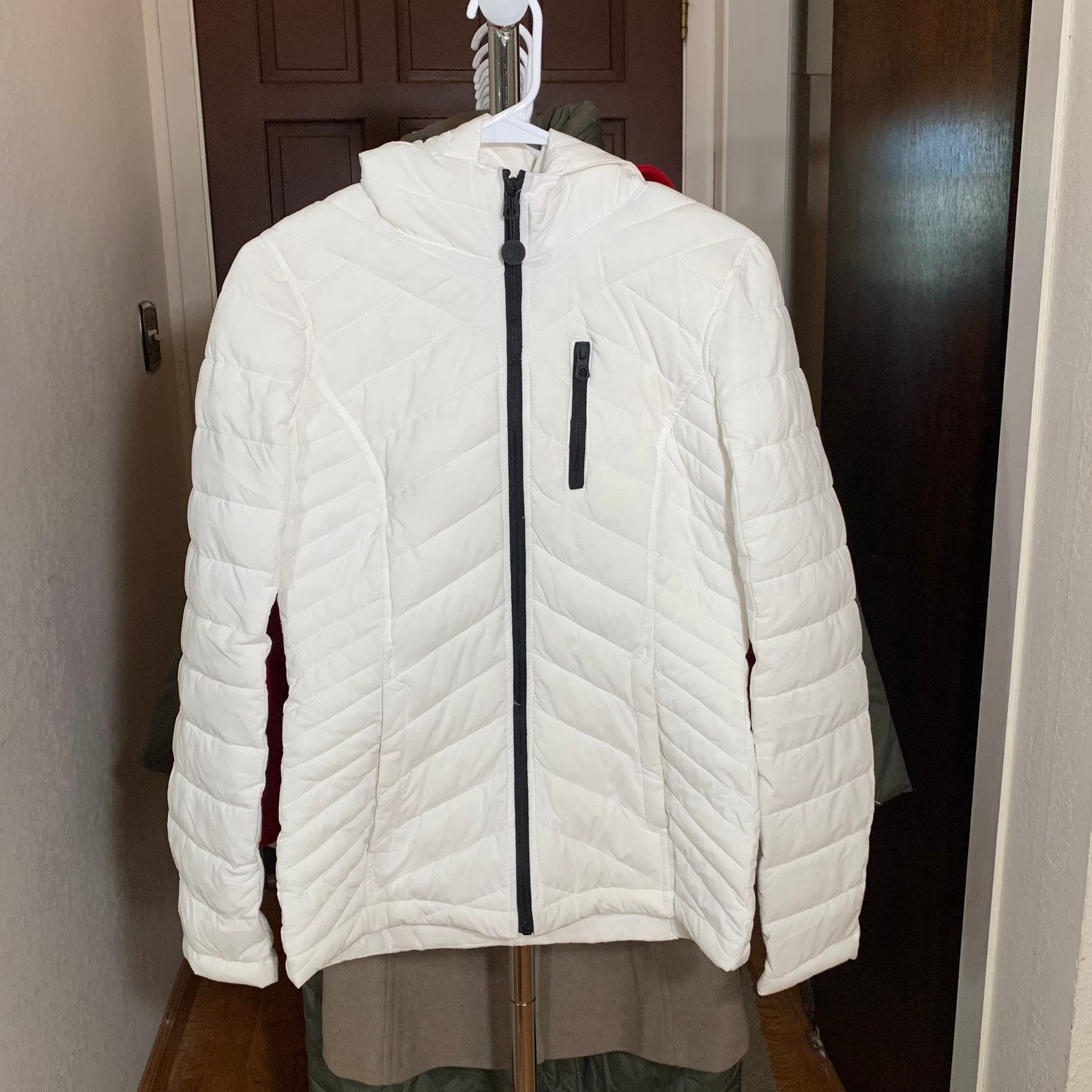 Nautica NAUTICA Women's White Puffer Hooded Jacket Size XS Size XS / US 0-2 / IT 36-38 - 12 Thumbnail