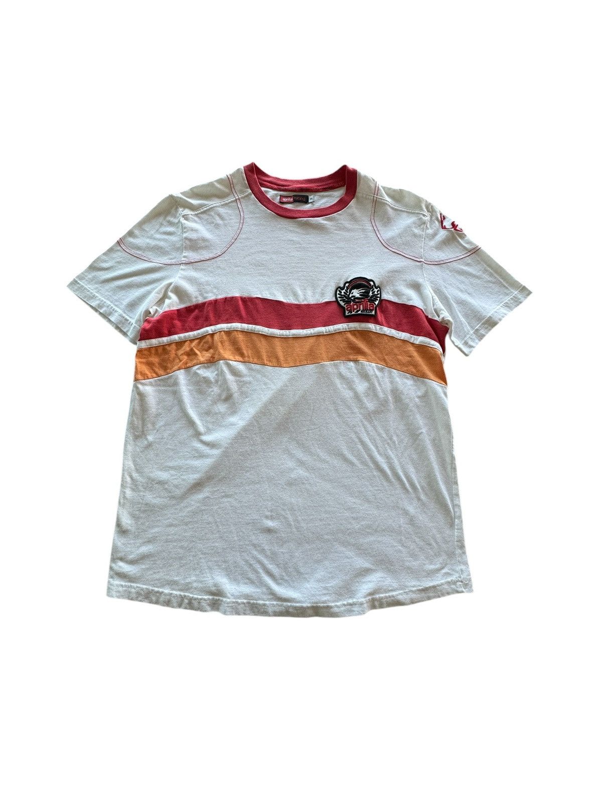 Other Retro Aprilia Racing Double Sided Embroidered Patch T-Shirt Size US XL / EU 56 / 4 - 1 Thumbnail